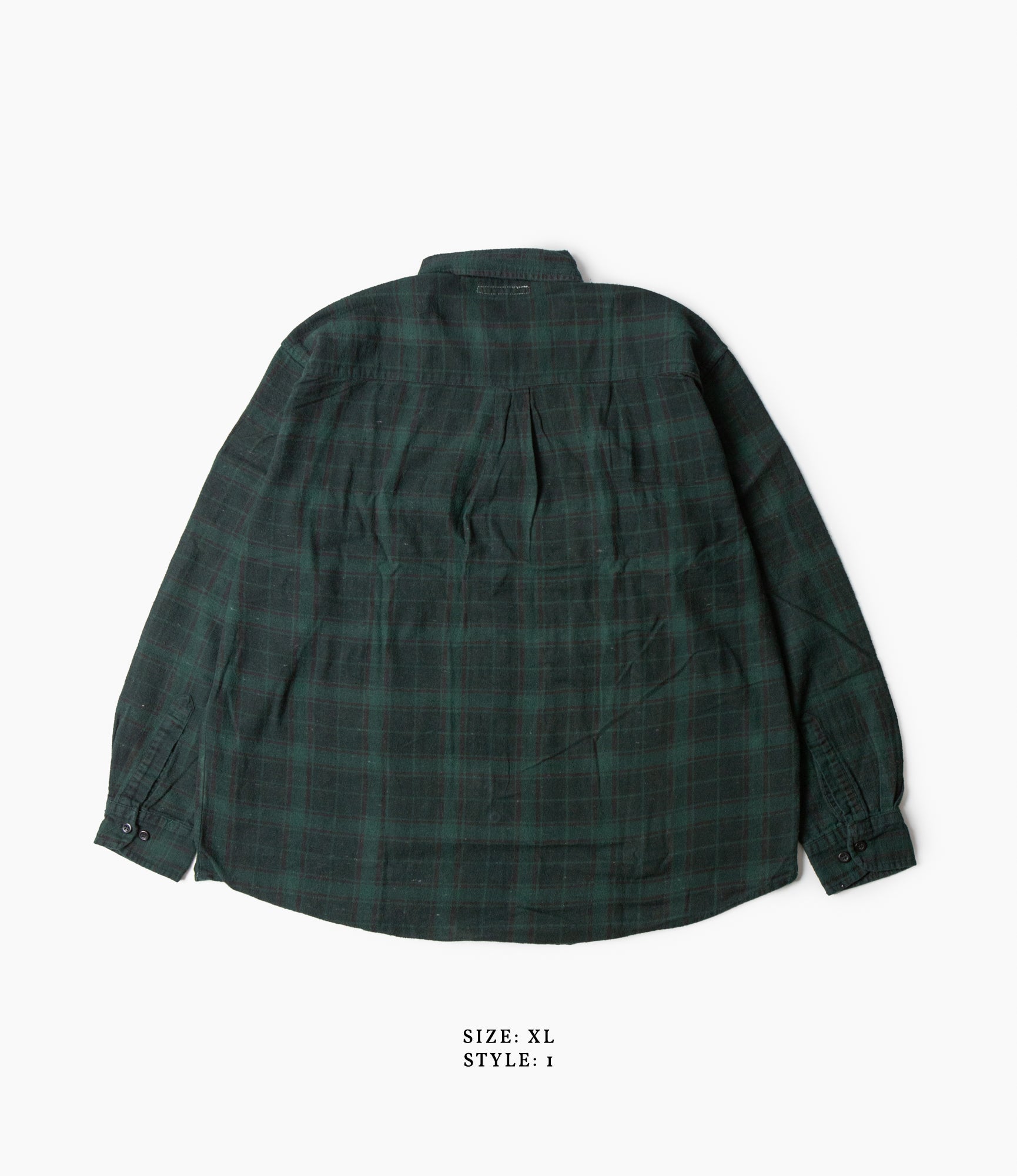 Ribbon Shirt – Green Overdyed Flannel