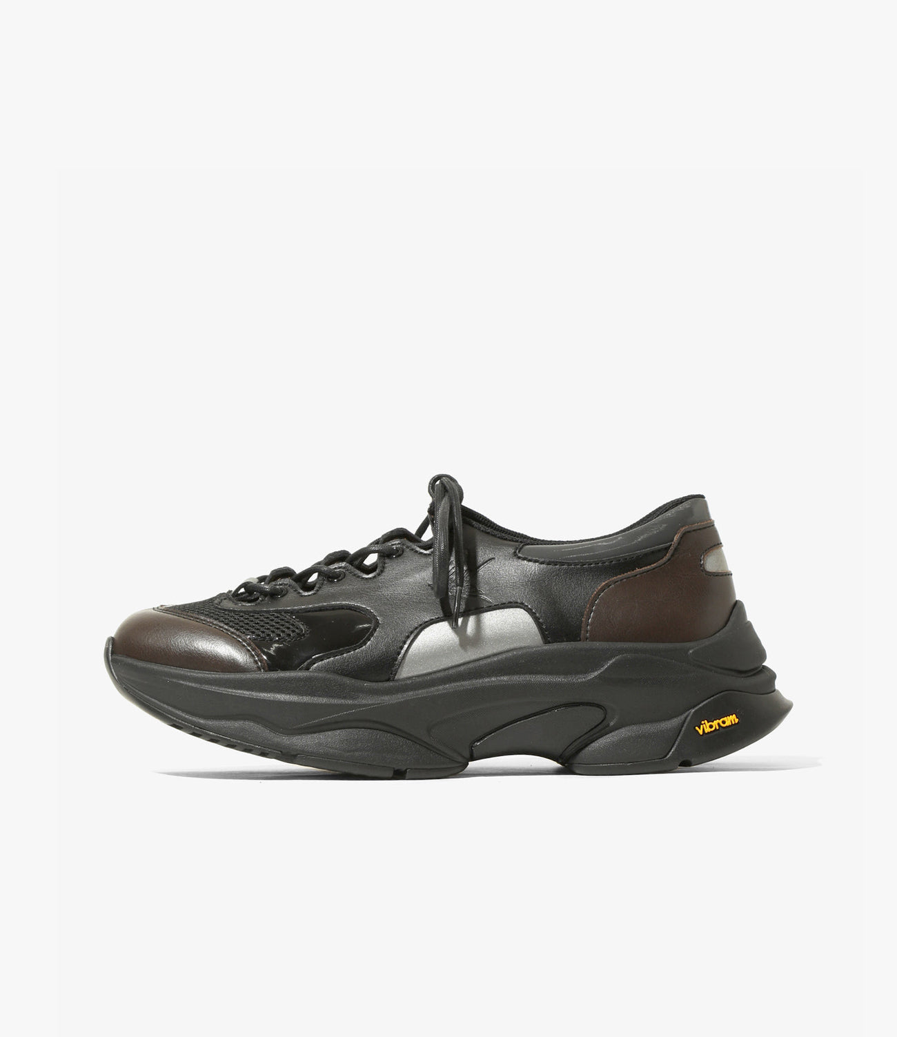 Gillie Sneakers – Black Synthetic Leather