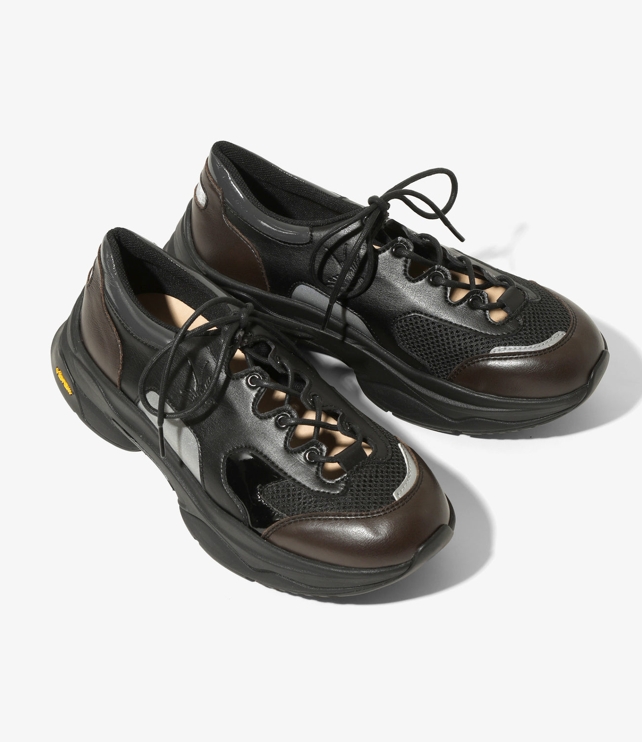 Gillie Sneakers – Black Synthetic Leather