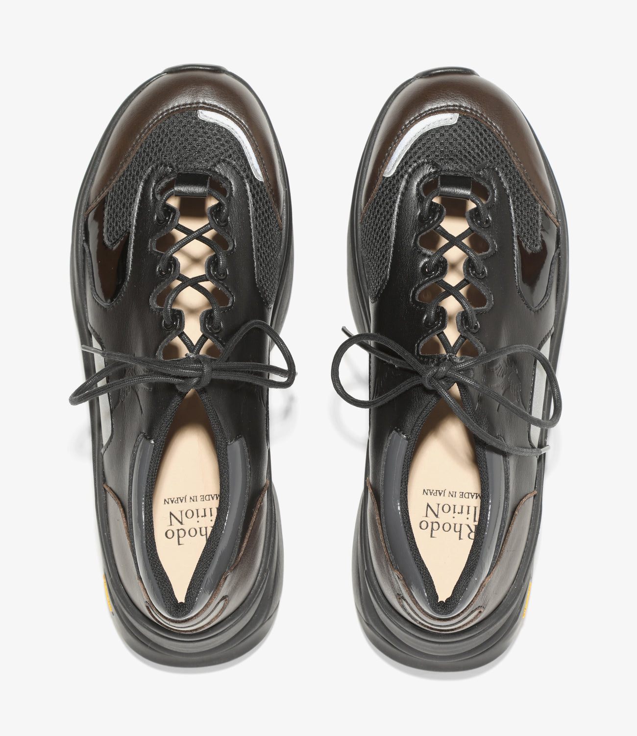Gillie Sneakers – Black Synthetic Leather