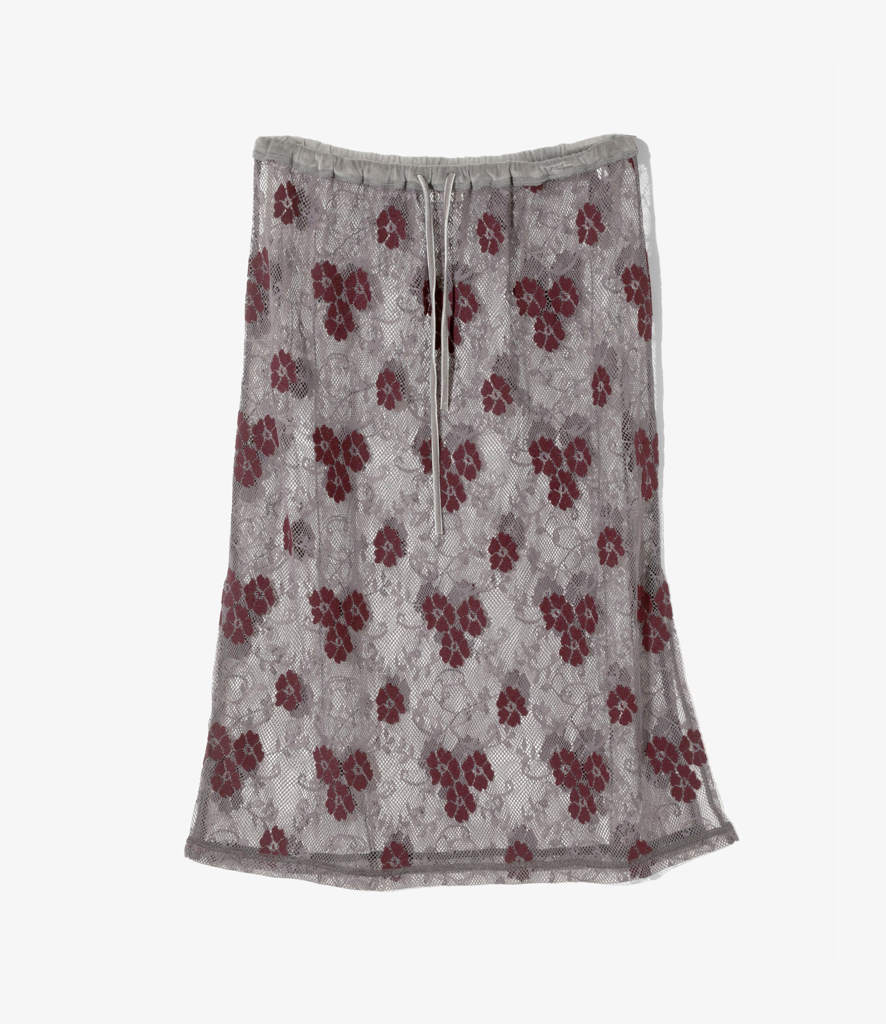 Pencil Skirt – Grey Flower Lace