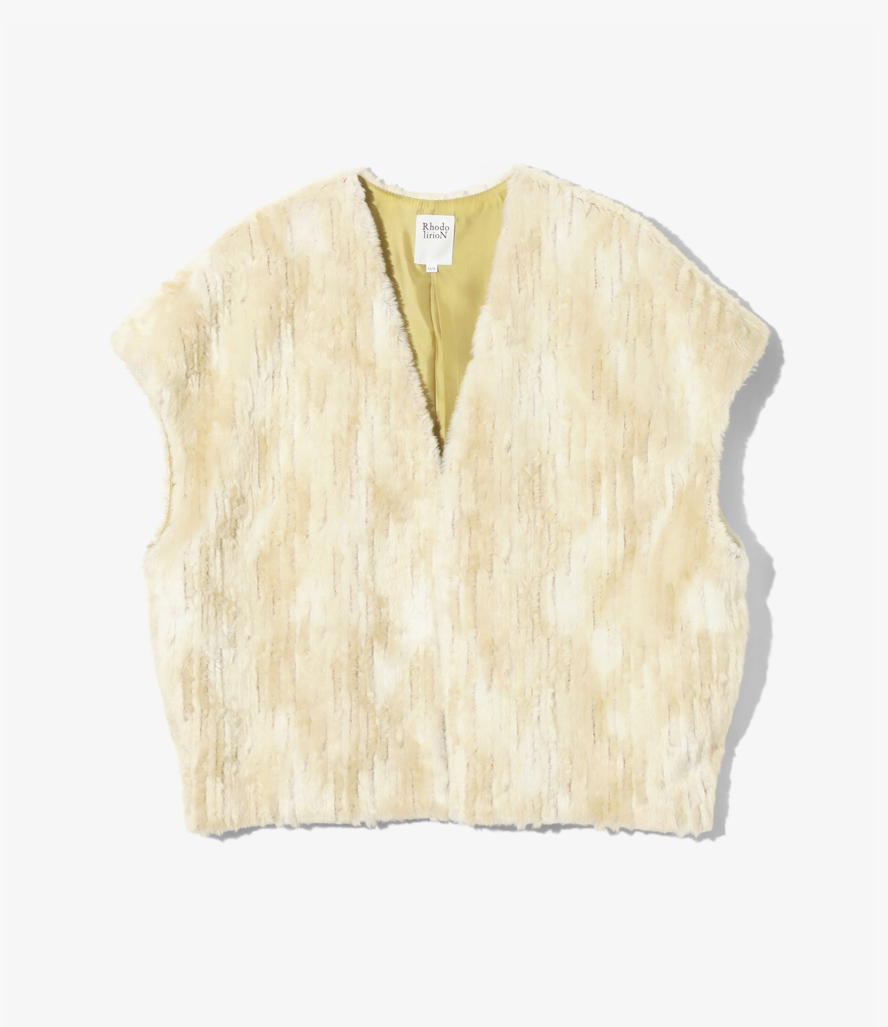 Sleeveless Bolero – Natural Eco Fur