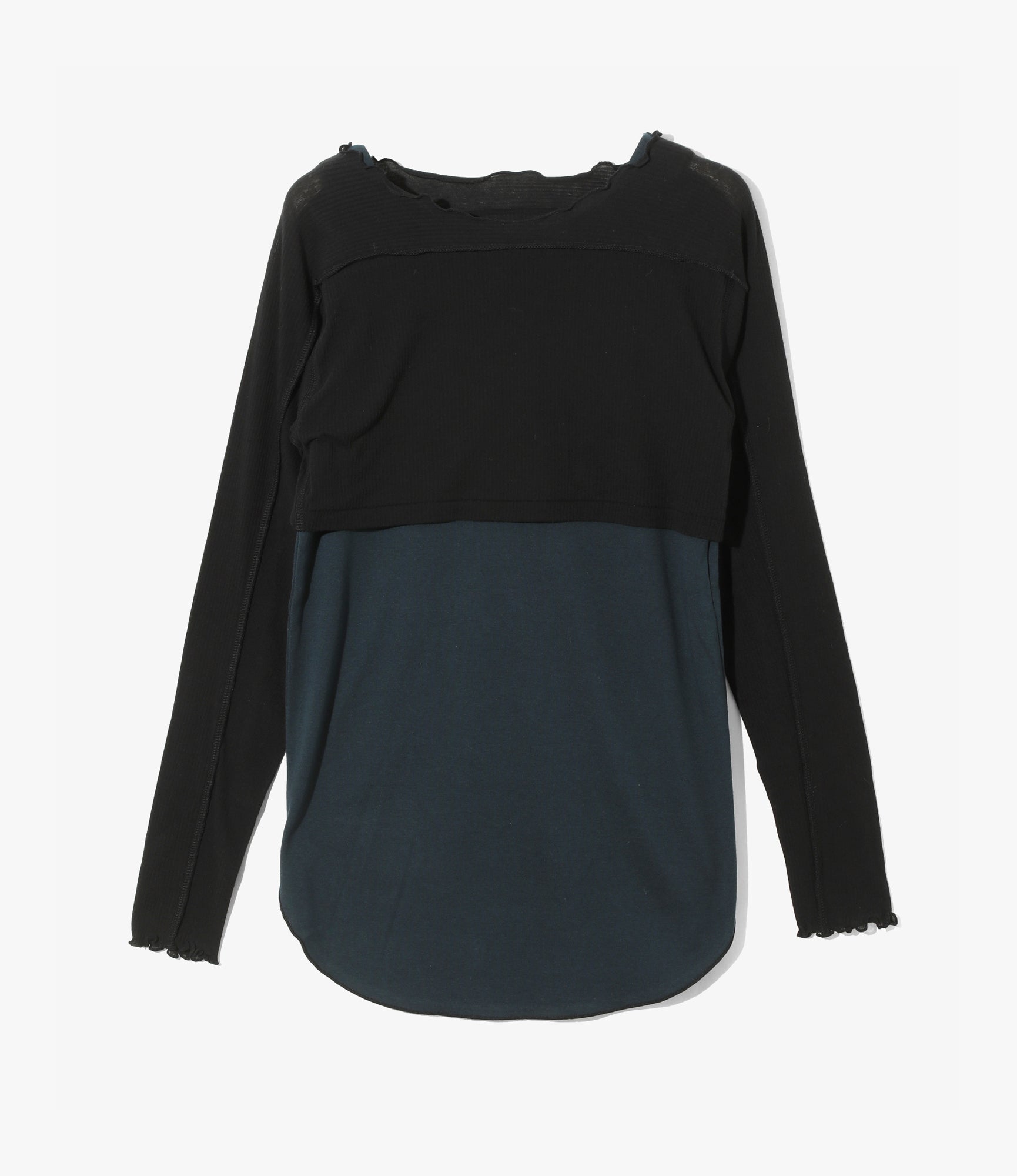 Tank Top/Long Sleeve T-Shirt – Black
