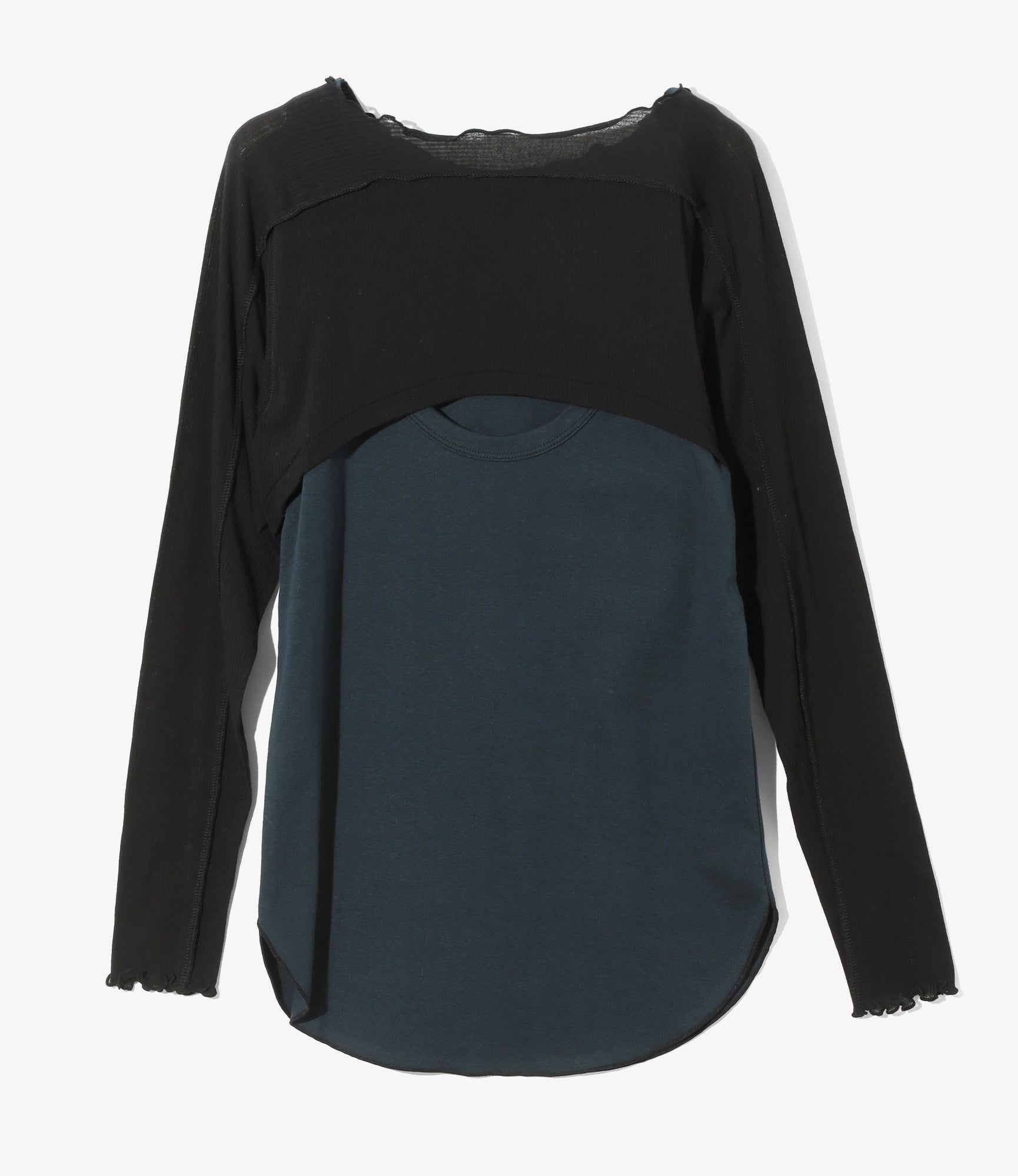 Tank Top/Long Sleeve T-Shirt – Black