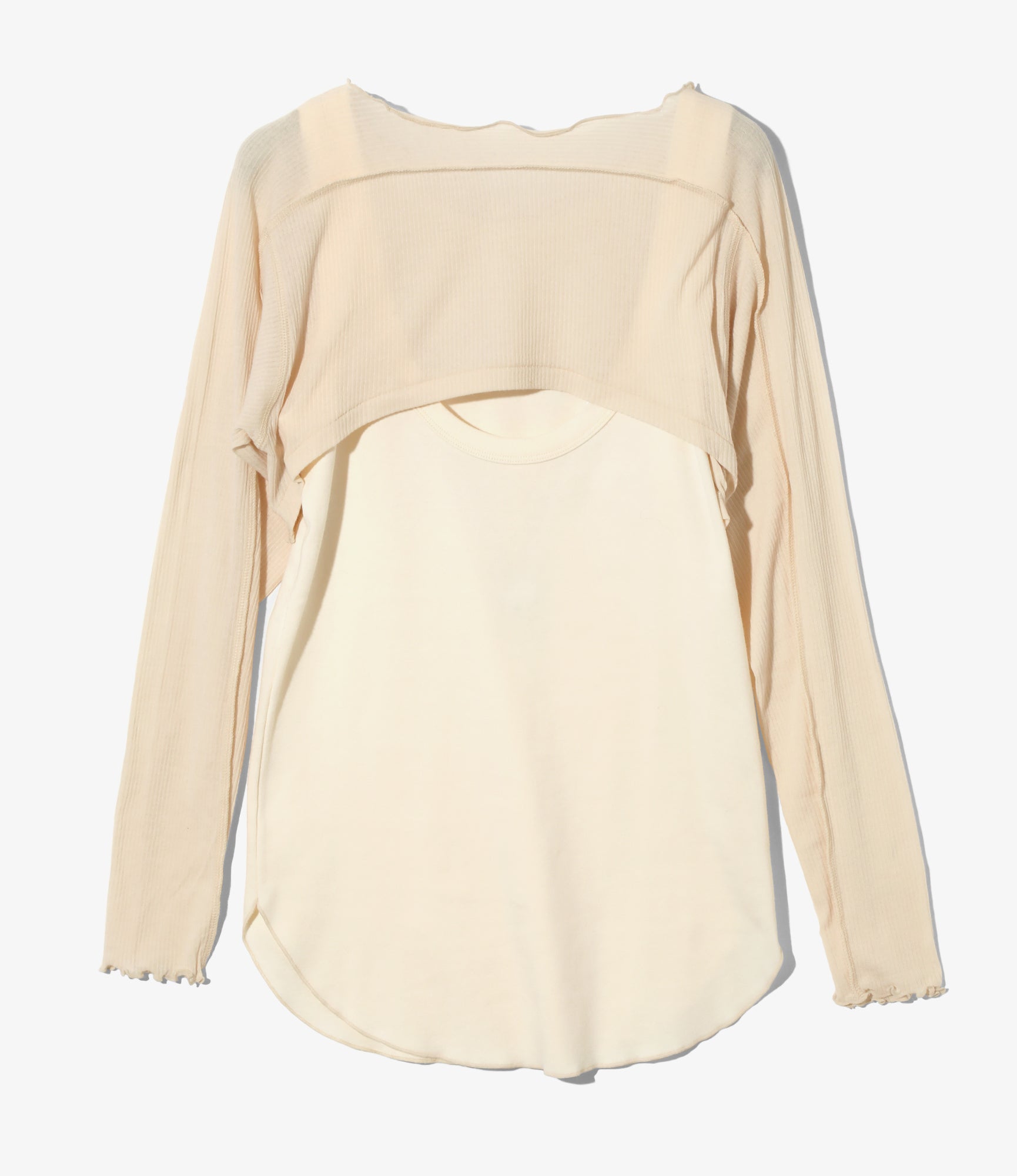 Tank Top/Long Sleeve T-Shirt – Natural