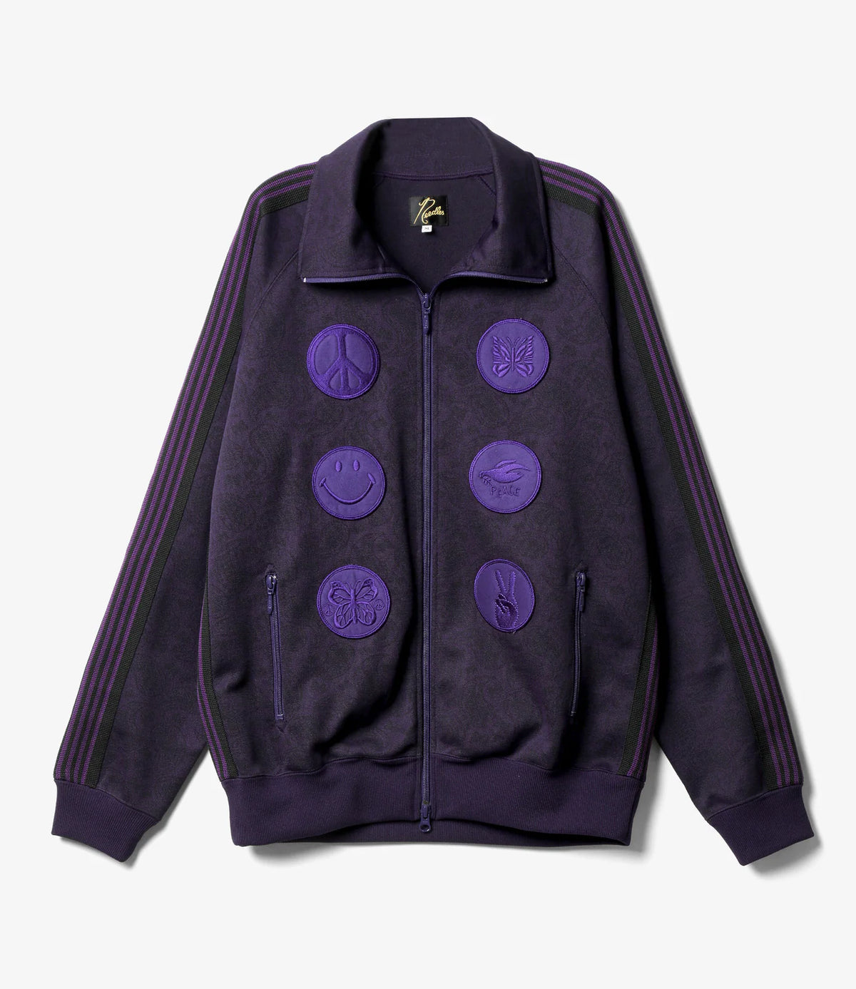 Track Jacket – Purple Jacquard | Needles × Albino & Preto