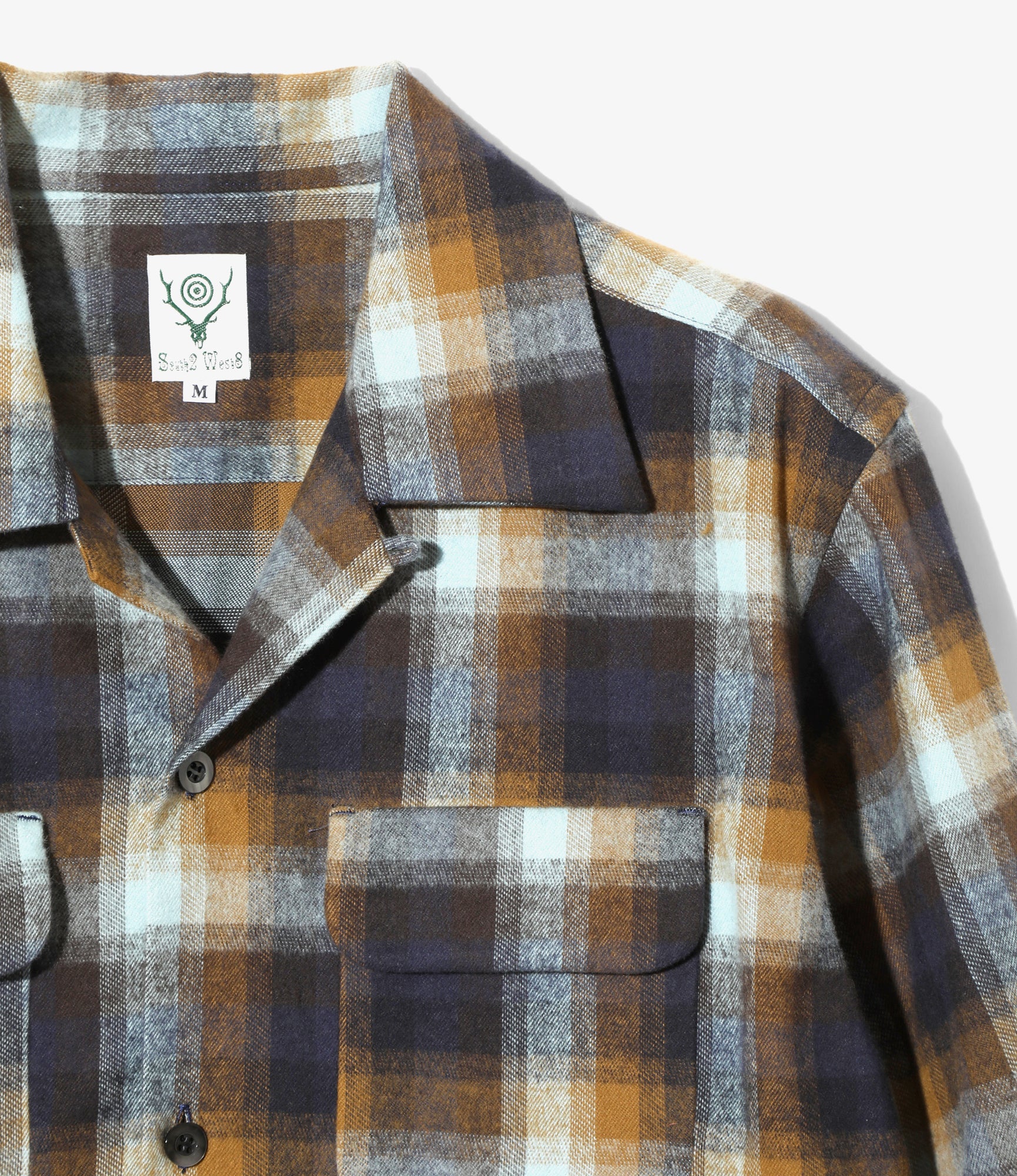 6 Pocket Shirt – Blue/Brown Plaid