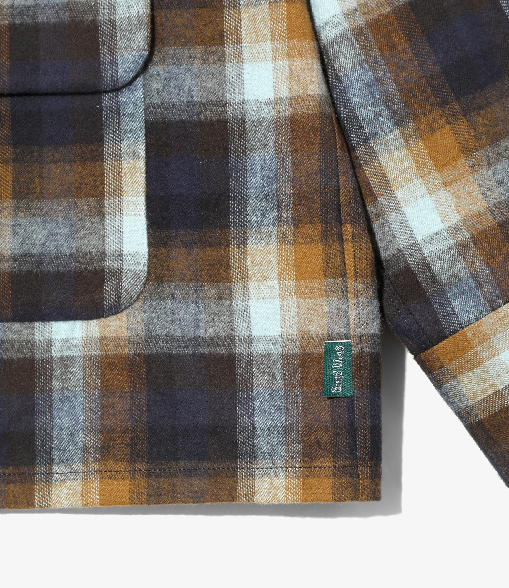 6 Pocket Shirt – Blue/Brown Plaid