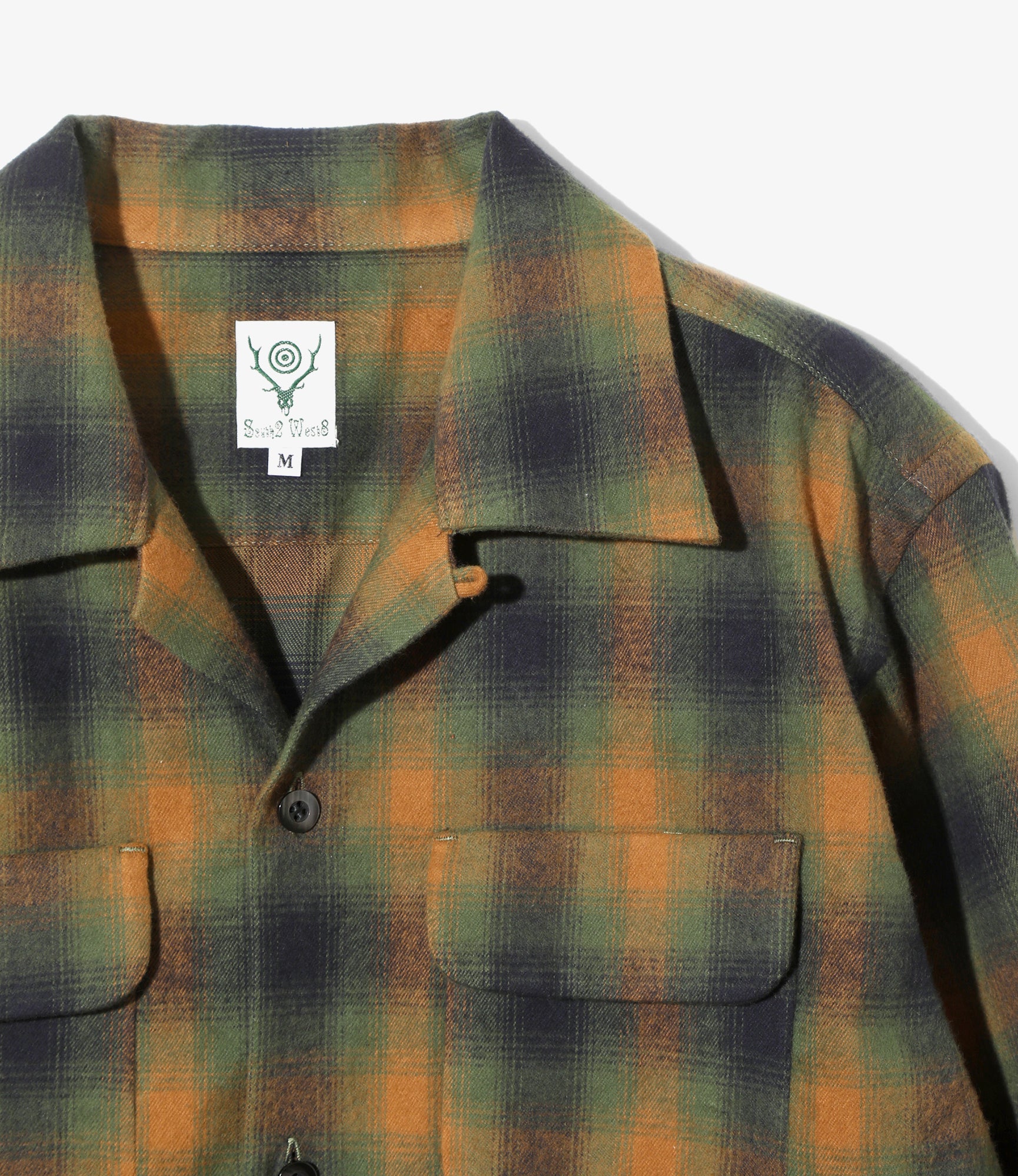 6 Pocket Shirt – Green/Orange Plaid