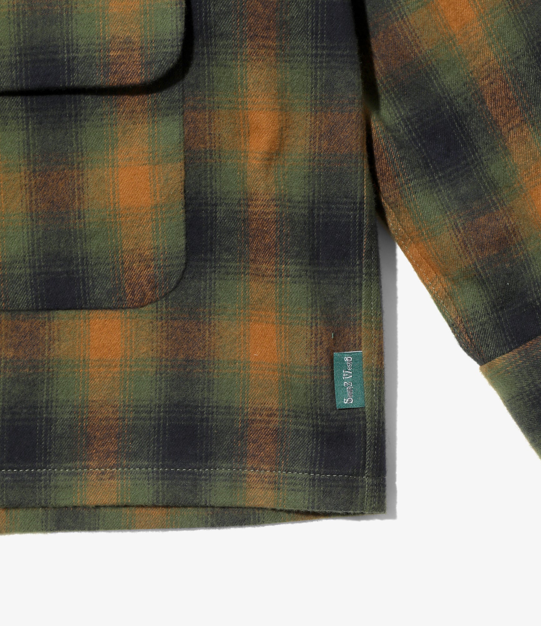 6 Pocket Shirt – Green/Orange Plaid