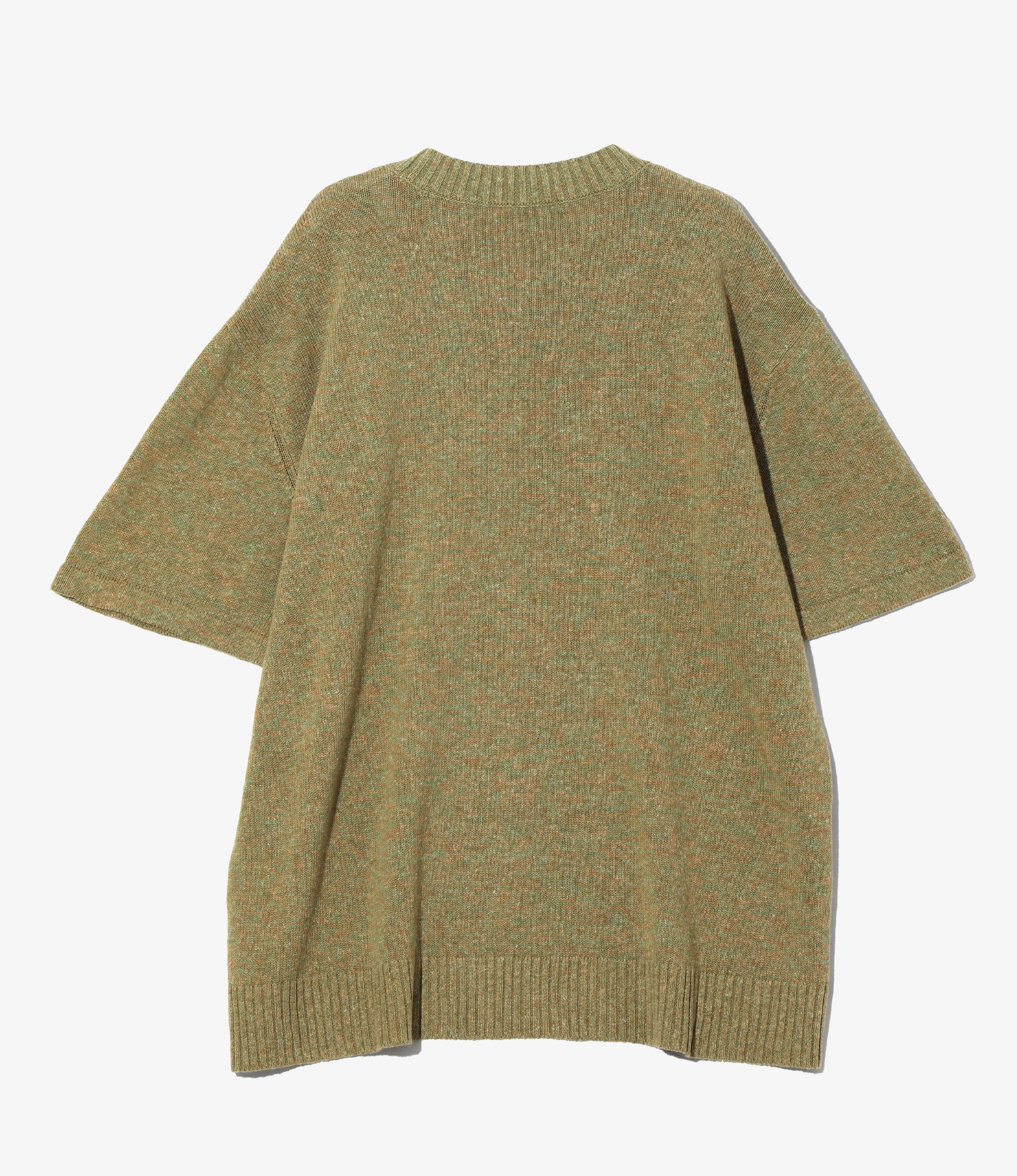 Short Sleeve Sweater – Moss