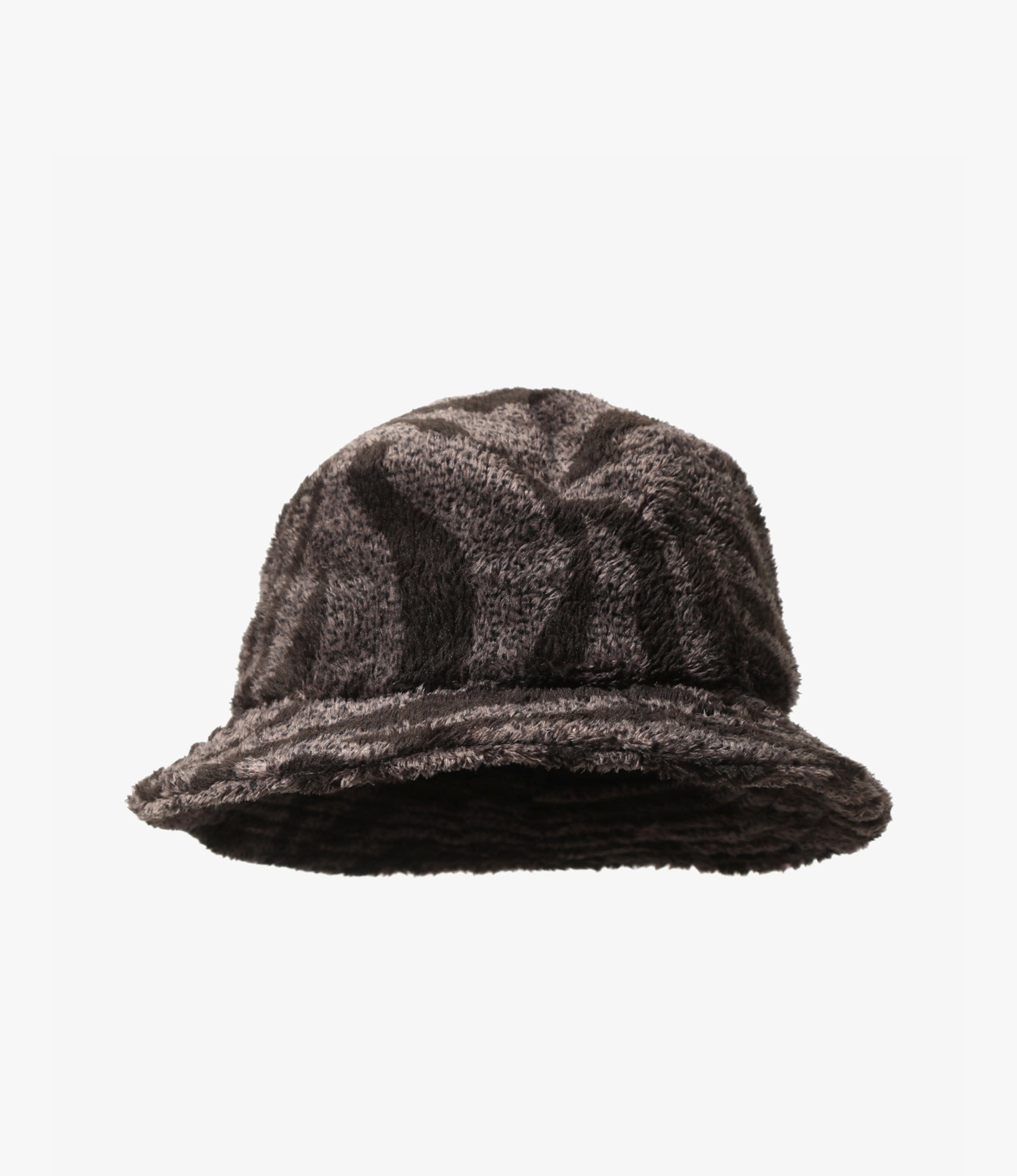 Bucket Hat – Mocha Zebra Stripe Fleece