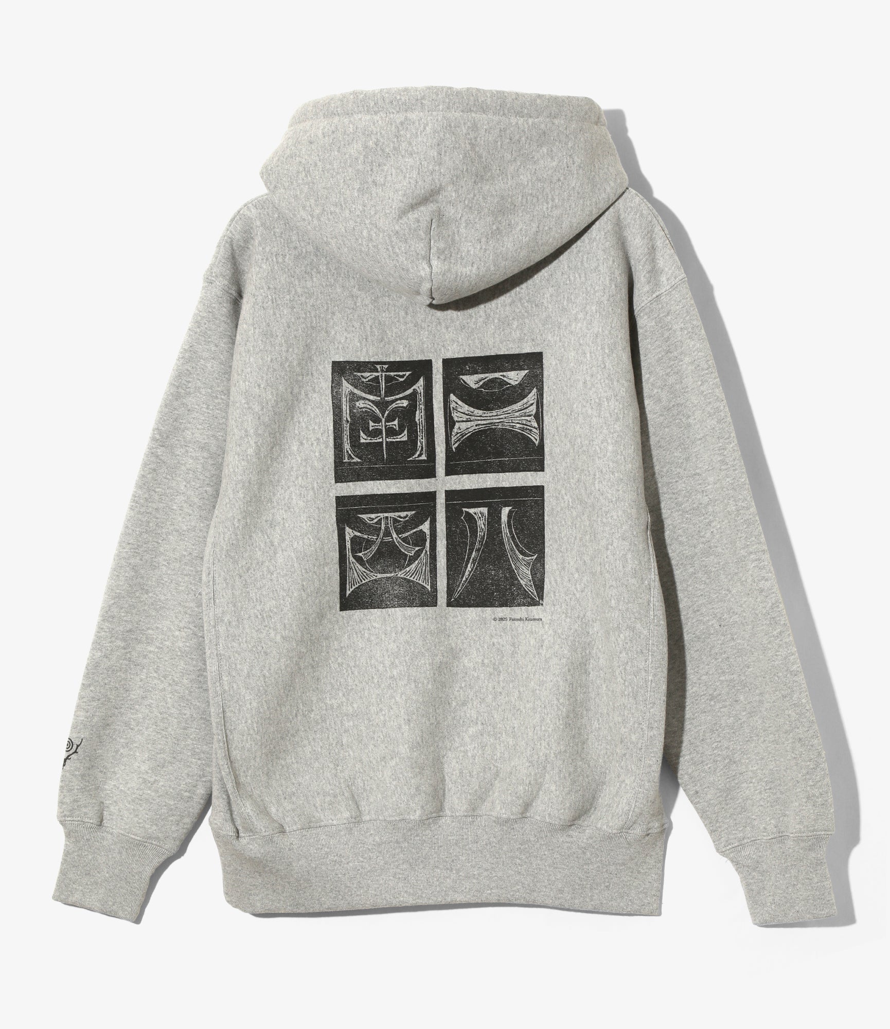 Sweat Parka – Heather Grey 'Trouts' Print