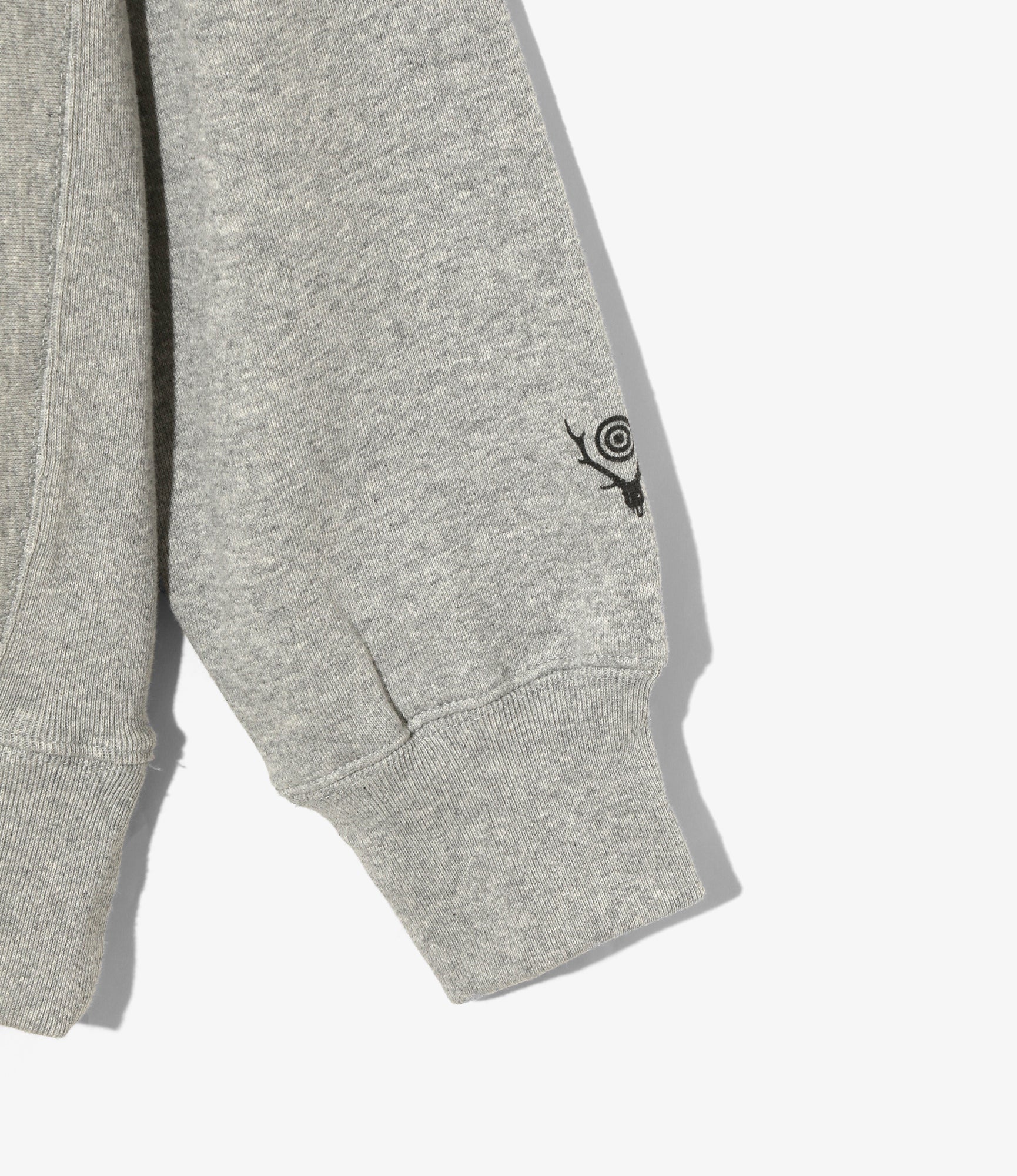 Sweat Parka – Heather Grey 'Trouts' Print