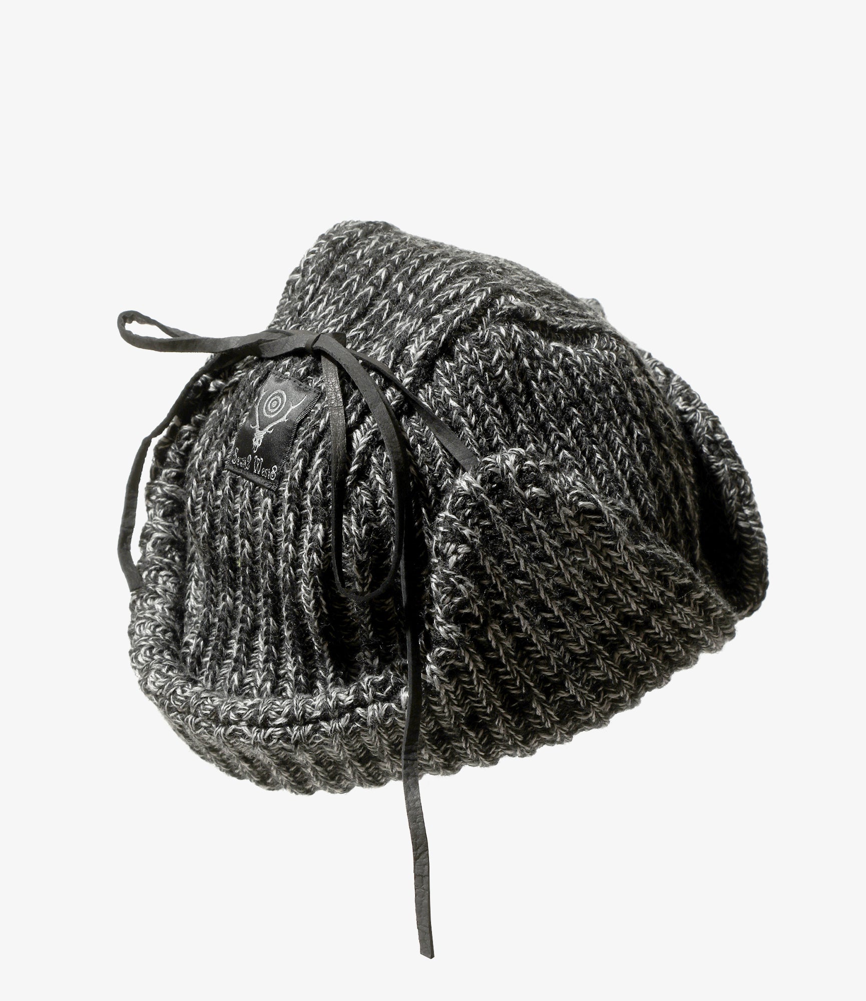 Knit Bomber Cap – Black Wool Blend