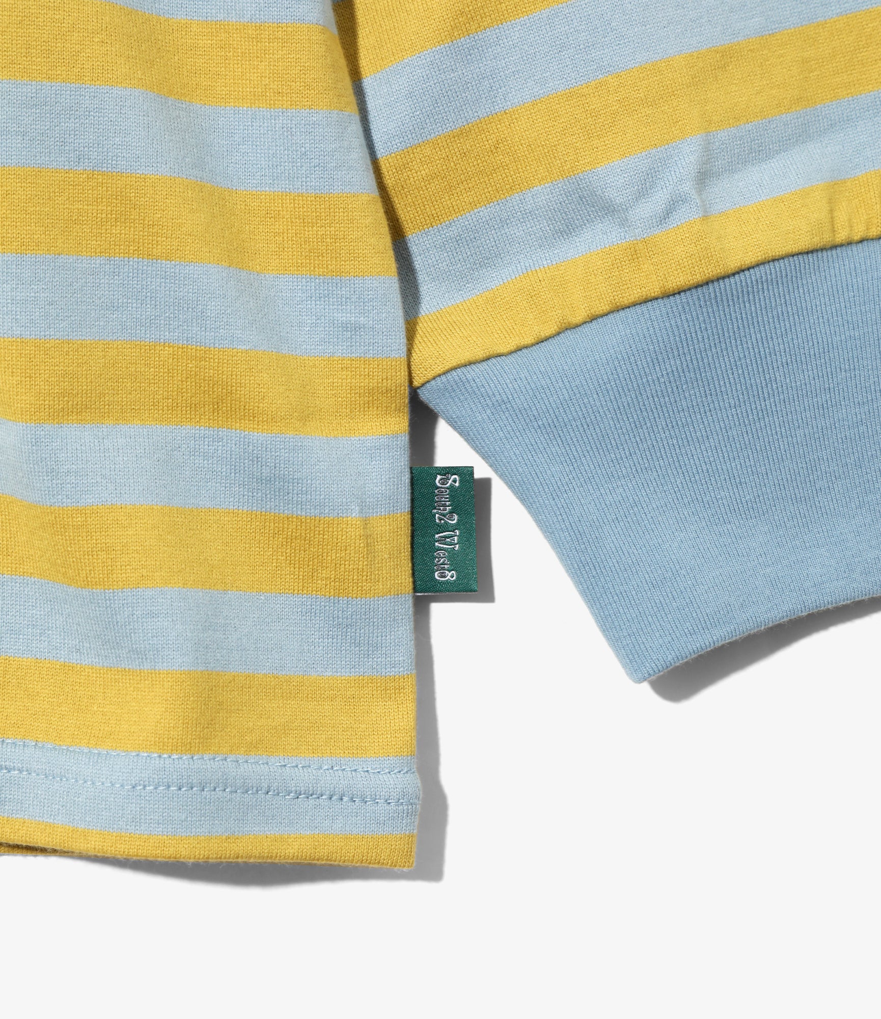 LS Round Pocket Tee – Sax Blue/Yellow