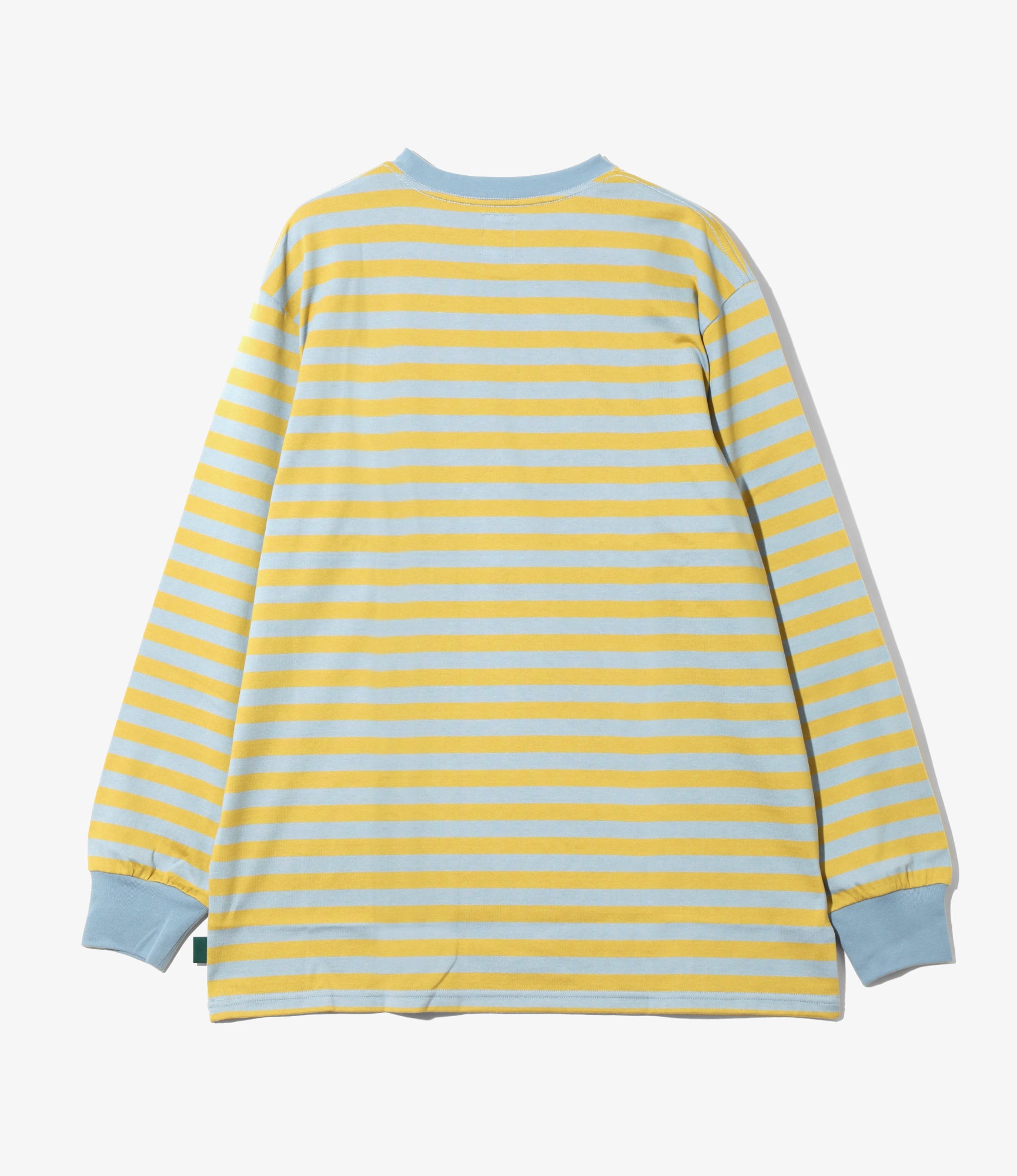LS Round Pocket Tee – Sax Blue/Yellow