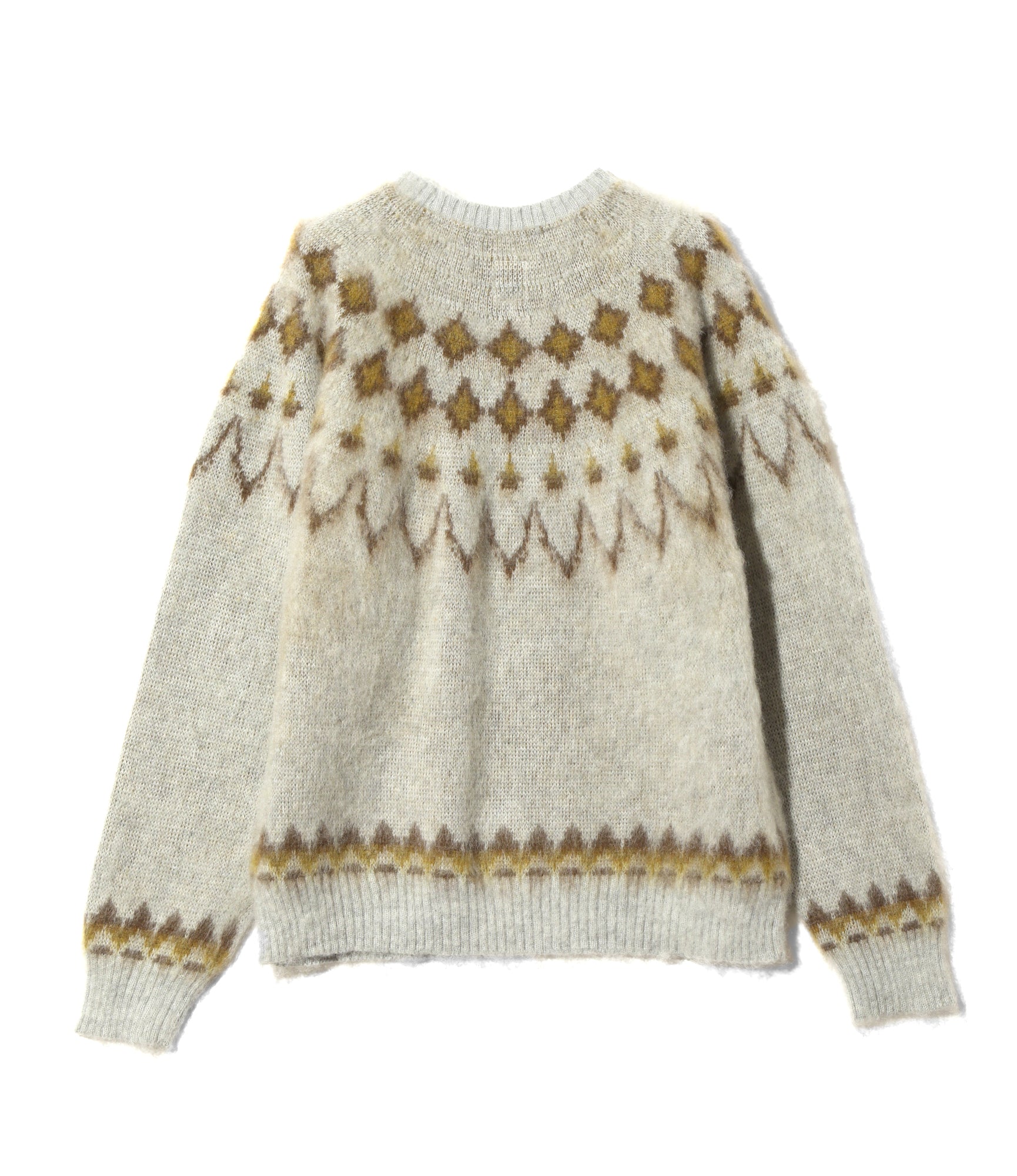Mohair Sweater – Grey Nordic Pattern