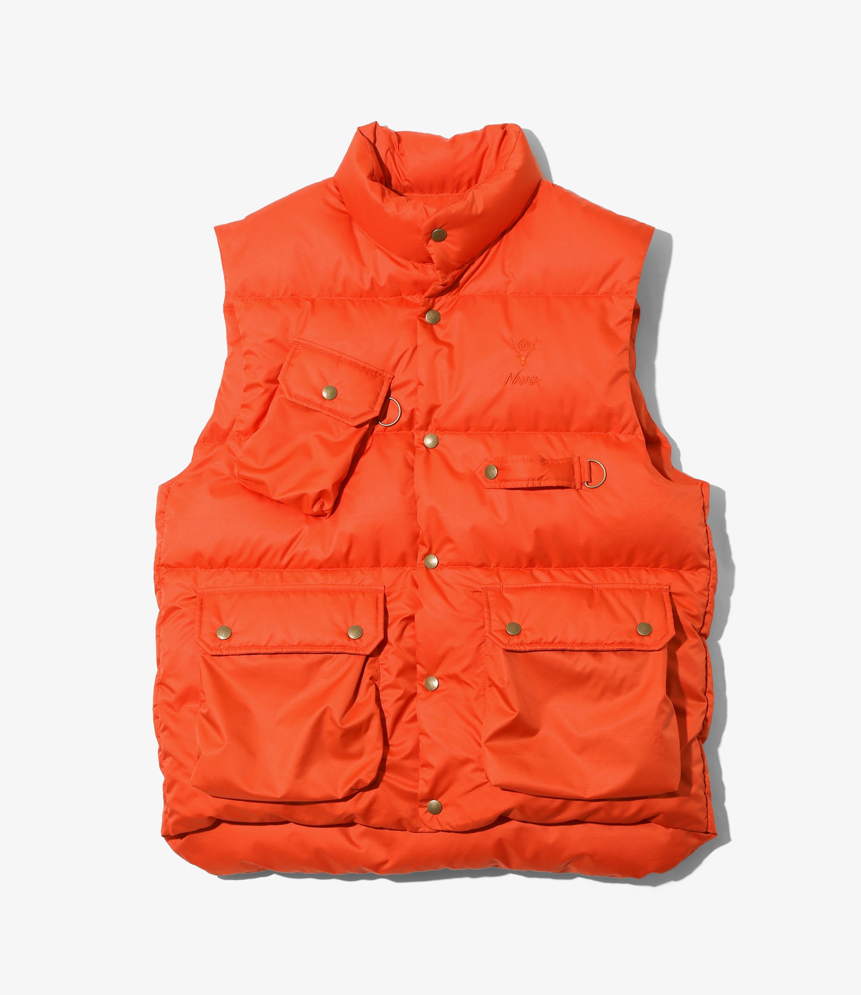 River Trek Down Vest – Orange Ripstop