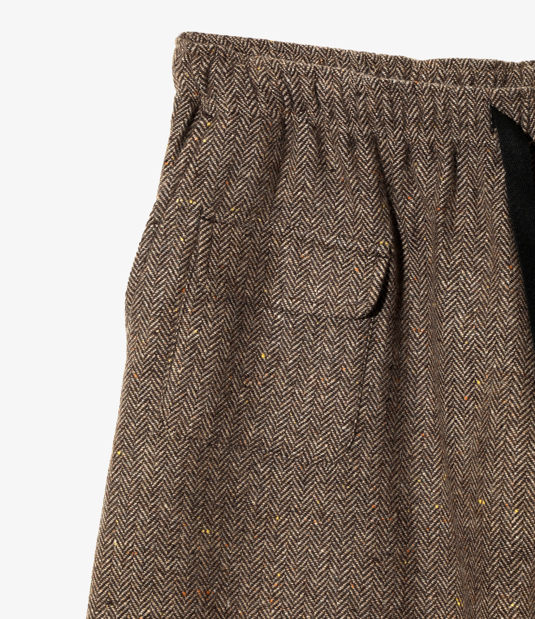 String Balloon Pant – Brown Nep Tweed