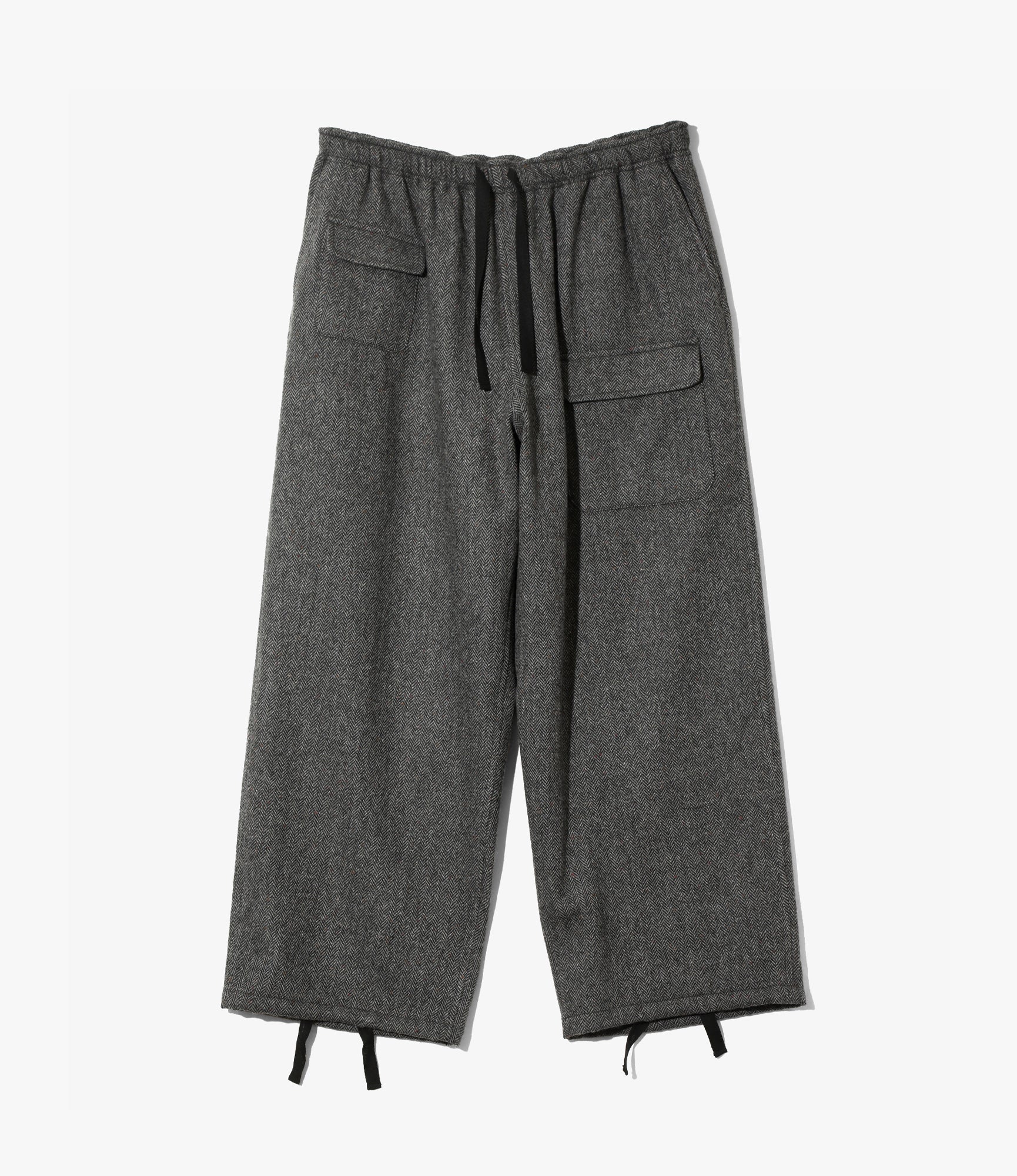 String Balloon Pant – Grey Nep Tweed