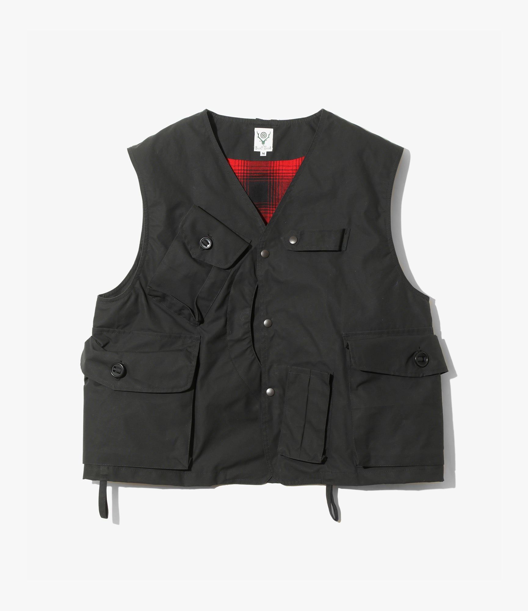 Tenkara Vest – Black Waxed Cotton