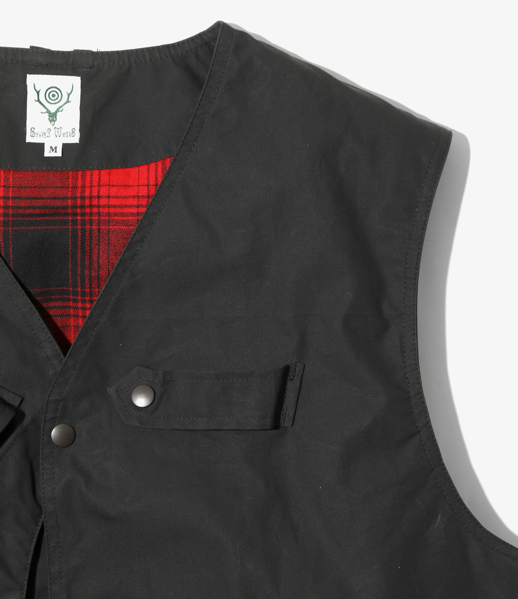 Tenkara Vest – Black Waxed Cotton