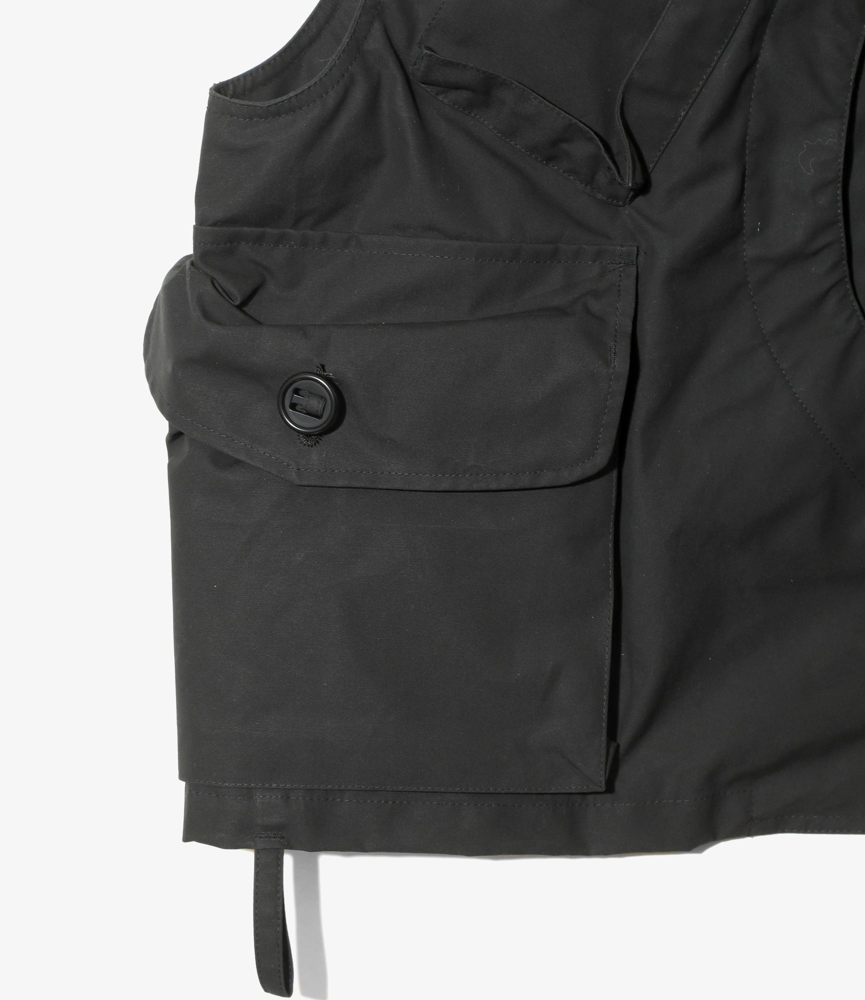 Tenkara Vest – Black Waxed Cotton