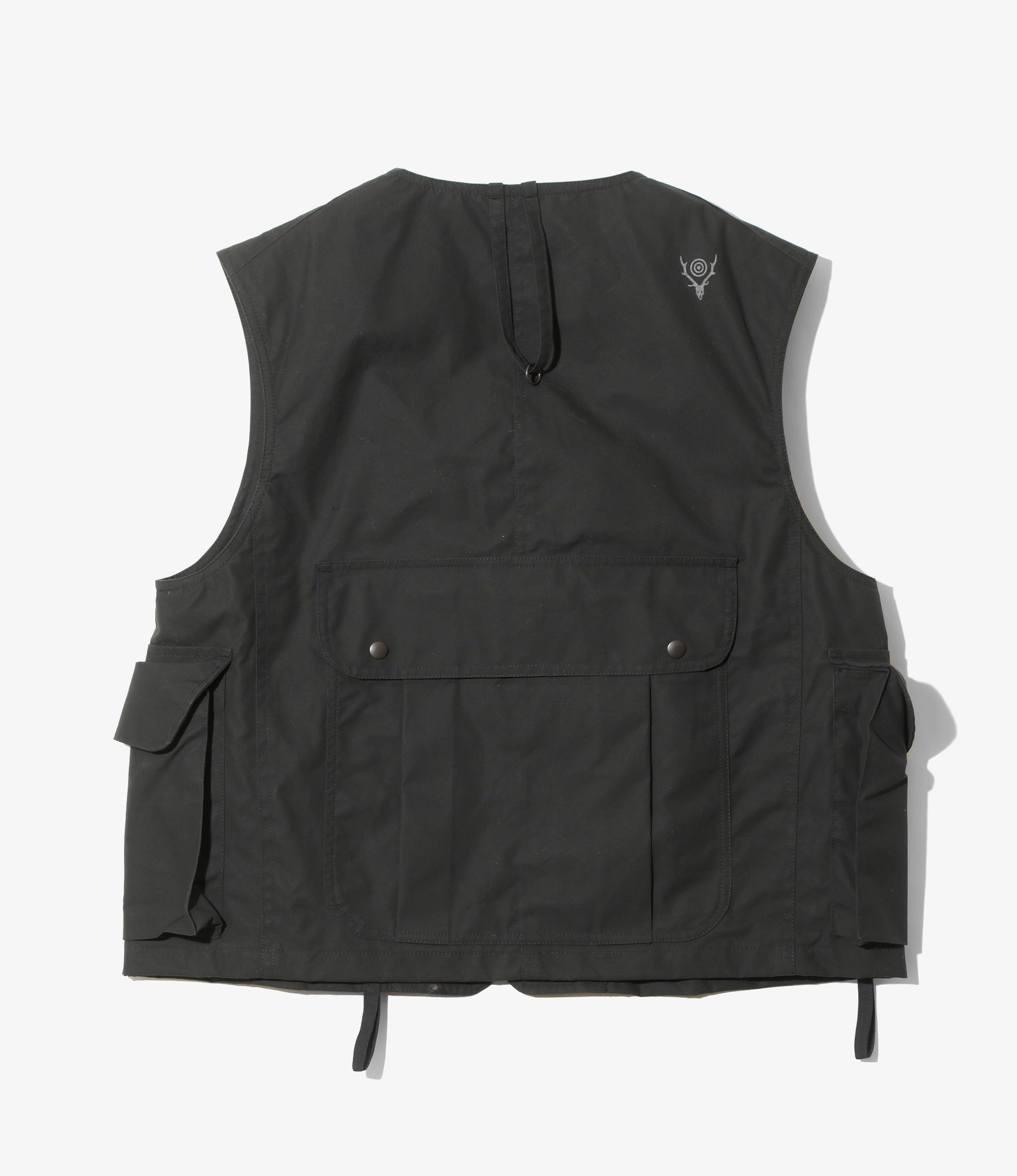 Tenkara Vest – Black Waxed Cotton