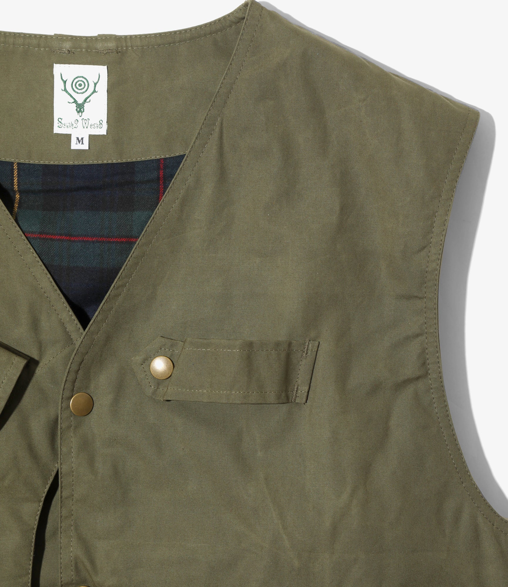 Tenkara Vest – Olive Waxed Cotton