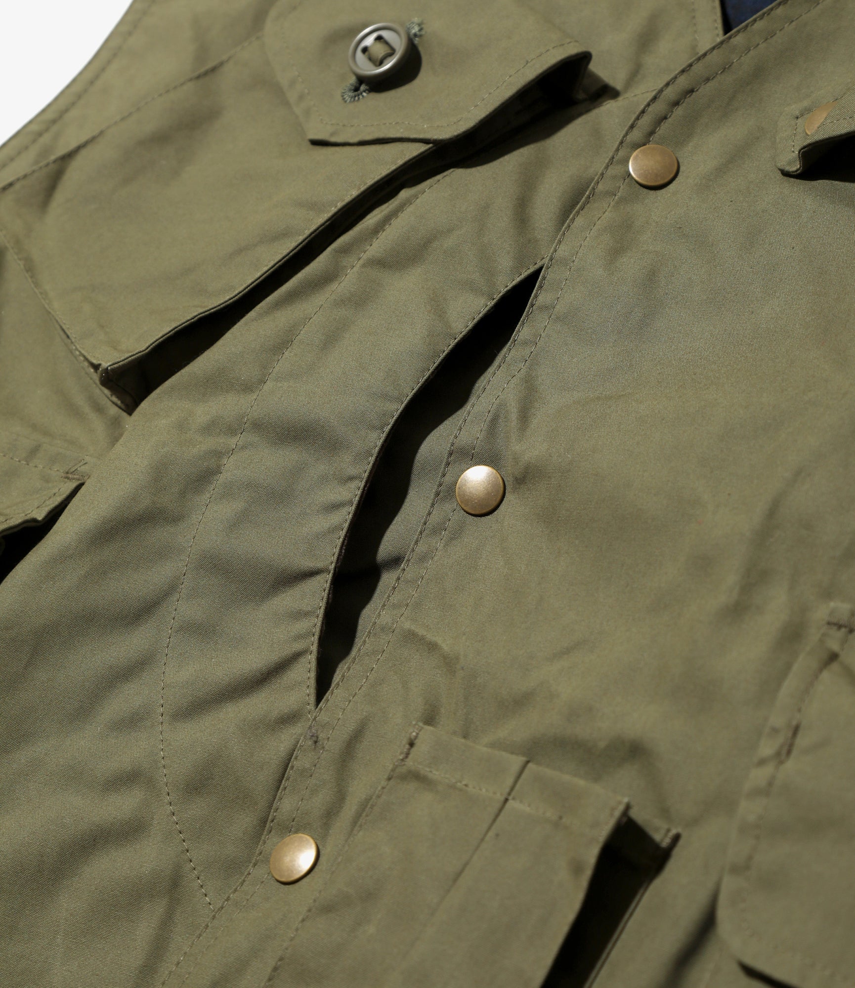 Tenkara Vest – Olive Waxed Cotton