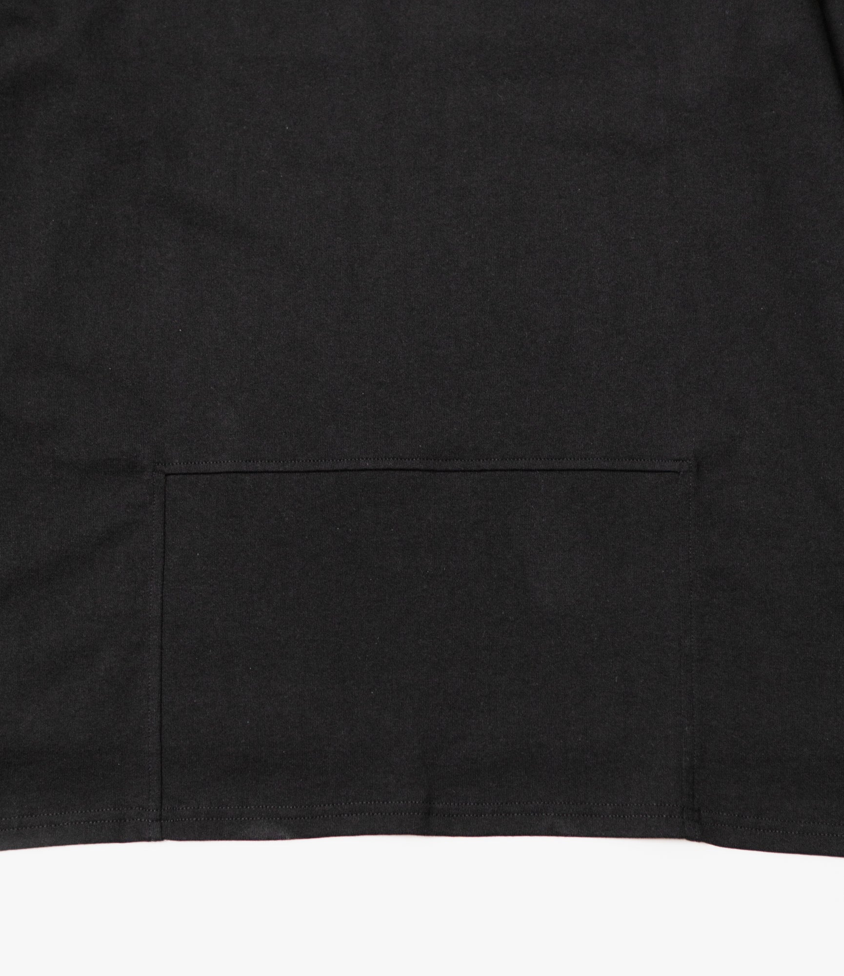 Fisherman Bib Neck Shirt – Black