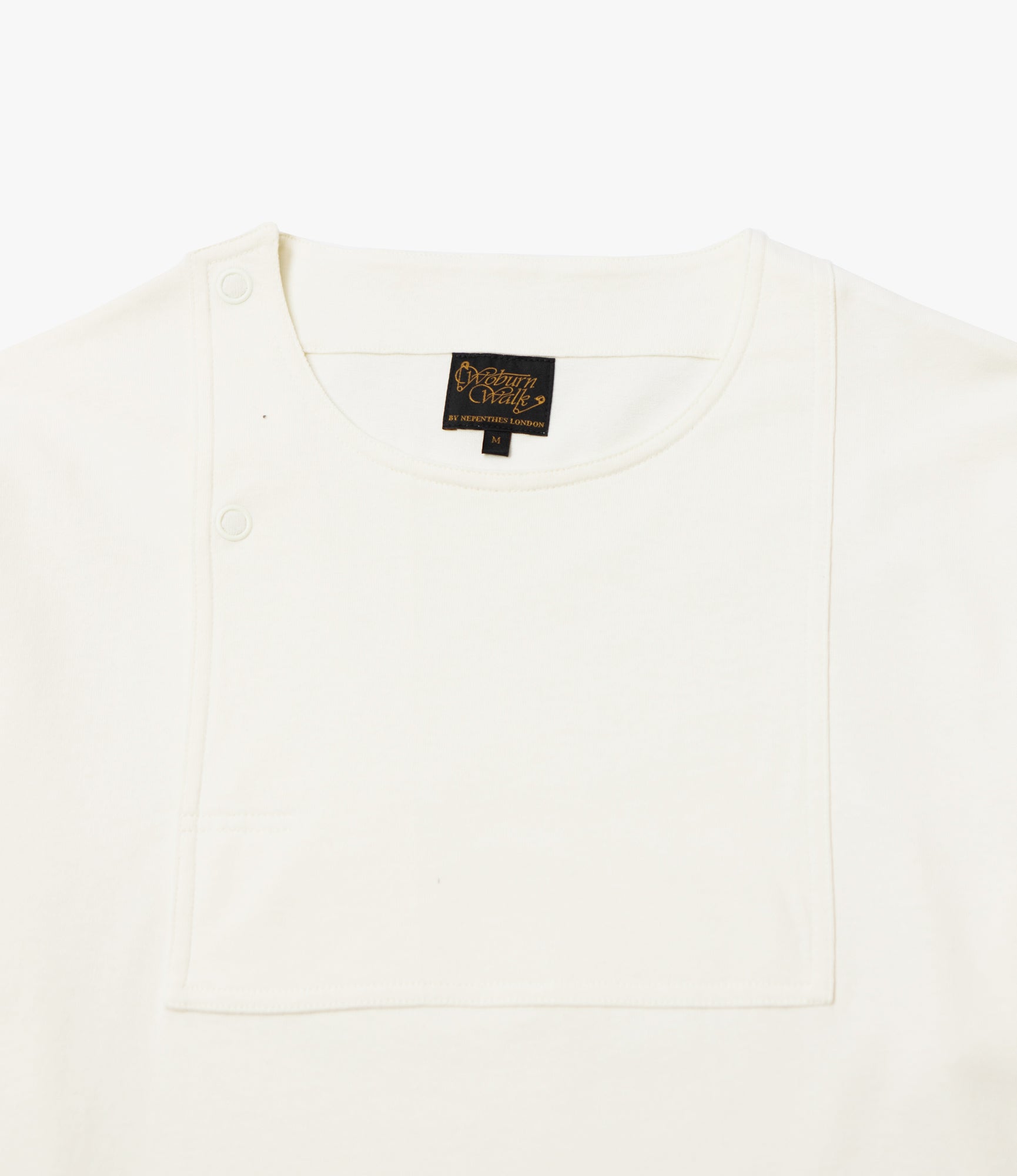 Fisherman Bib Neck Shirt – Off White