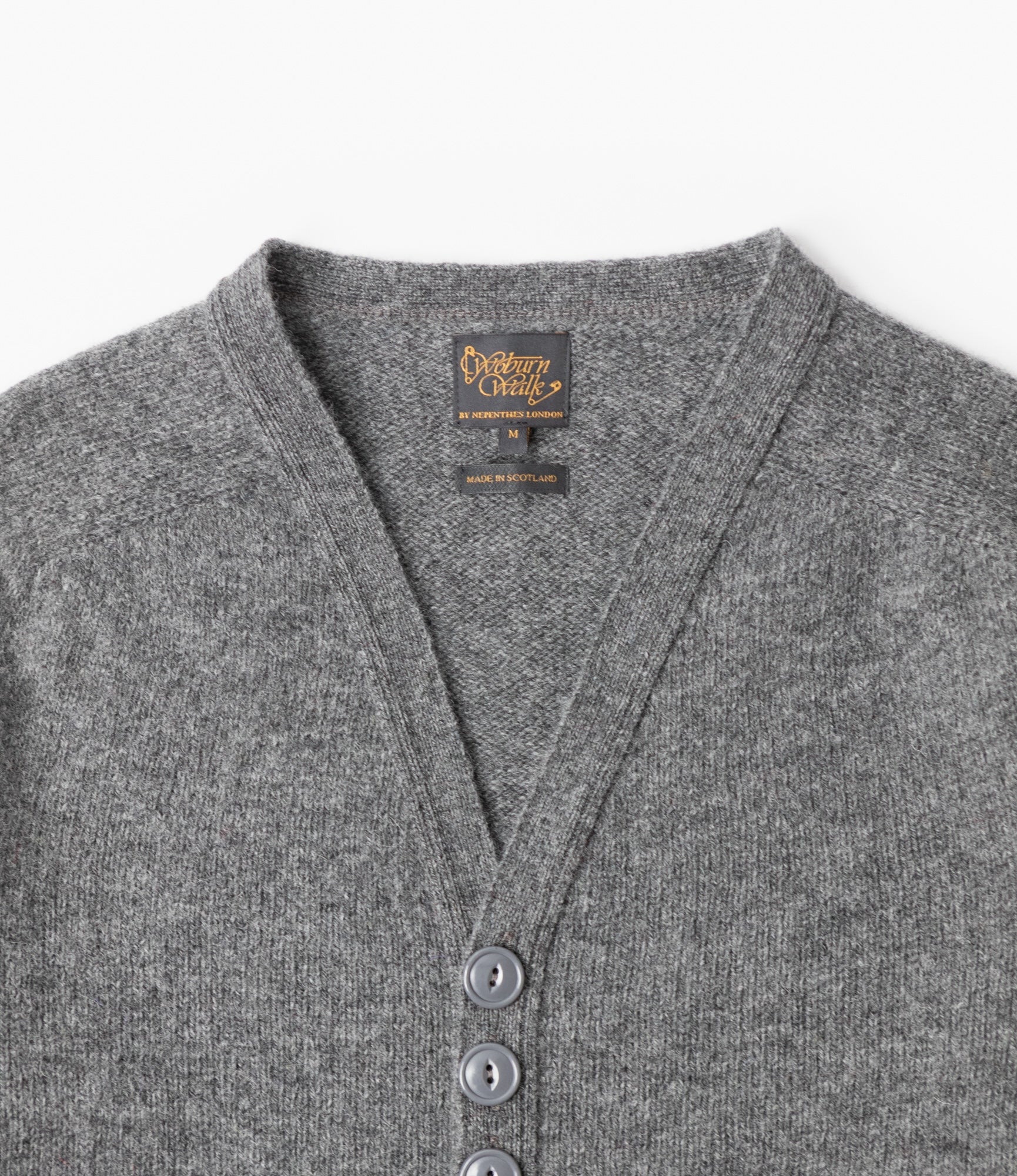 Fisherman Cardigan – Grey Shetland Wool