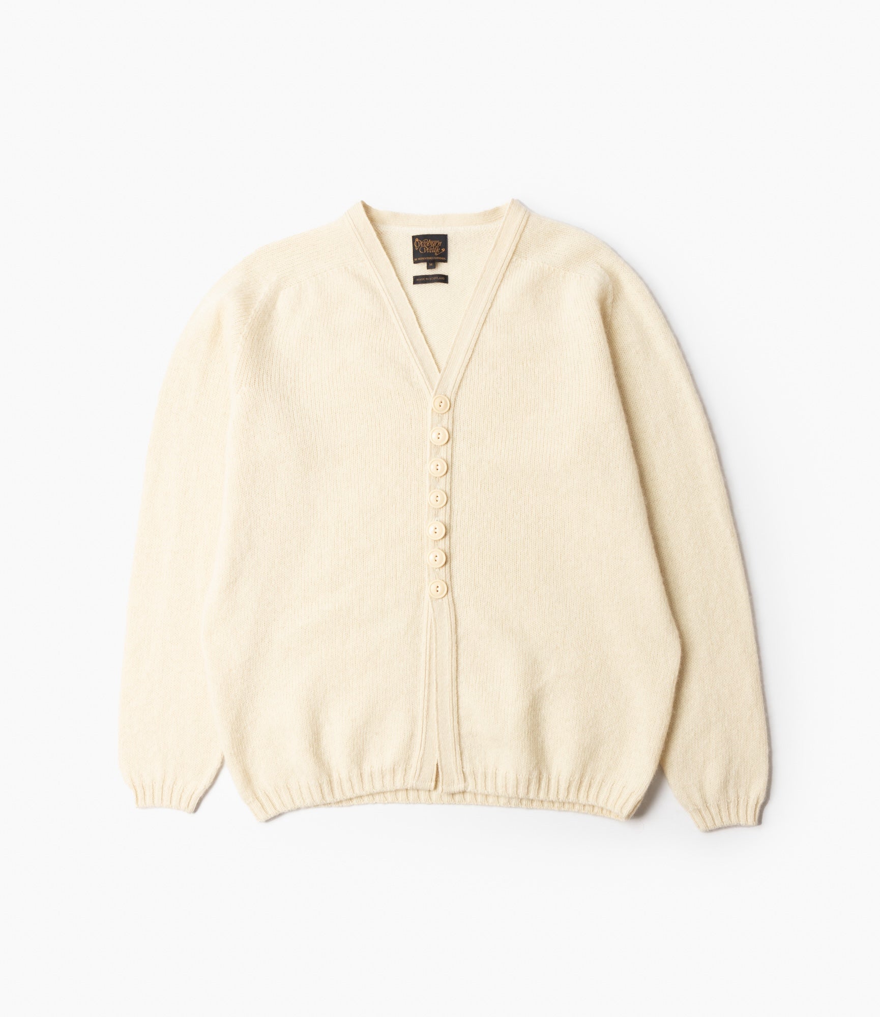 Fisherman Cardigan – Off-White Shetland Wool