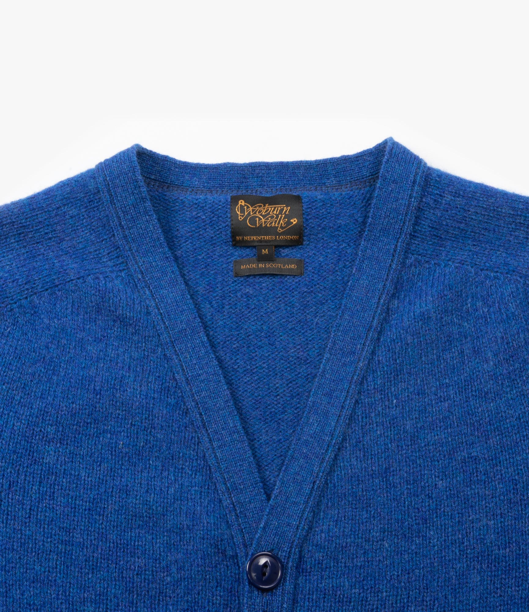 Fisherman Cardigan – Ocean Blue Shetland Wool