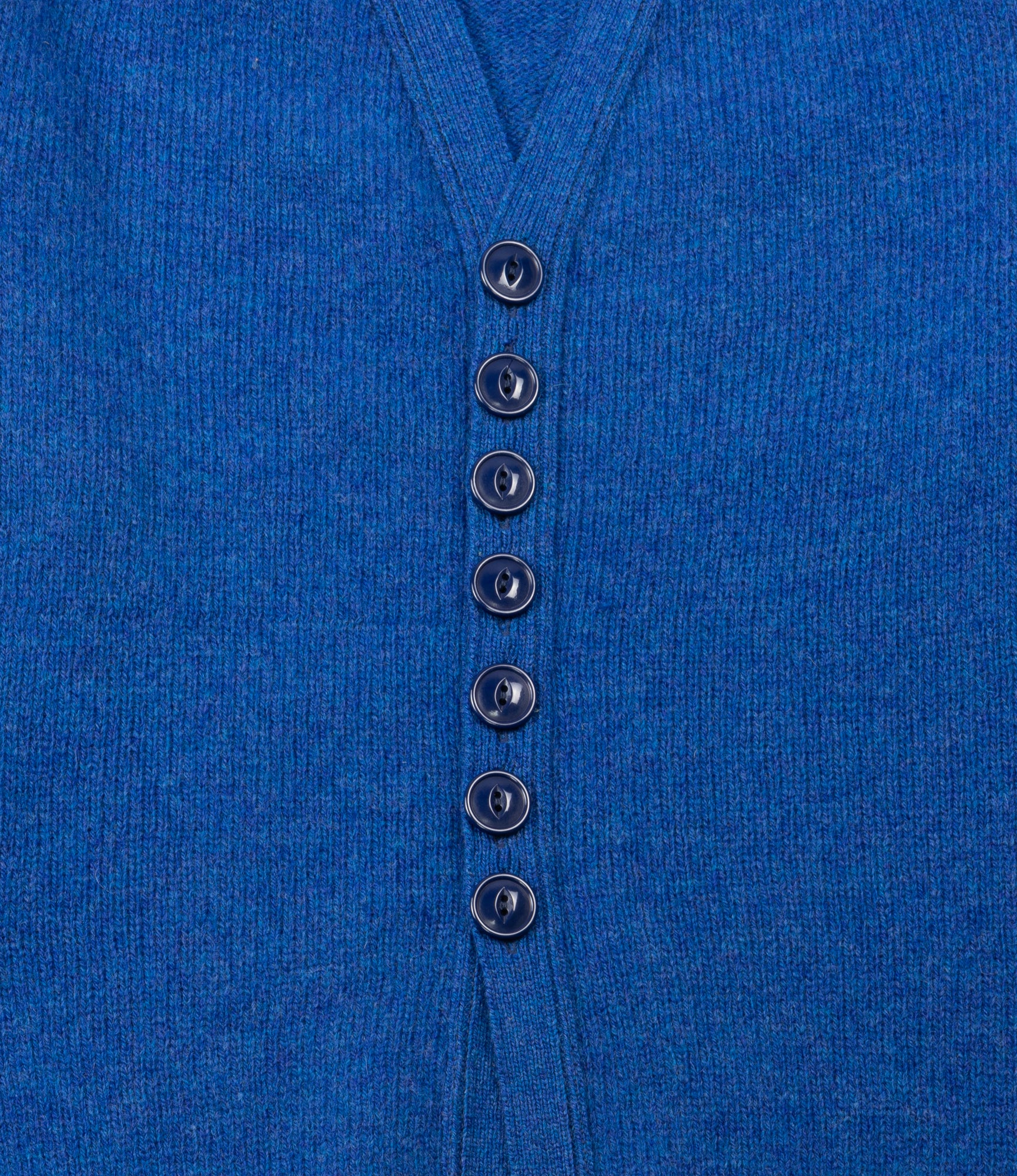 Fisherman Cardigan – Ocean Blue Shetland Wool