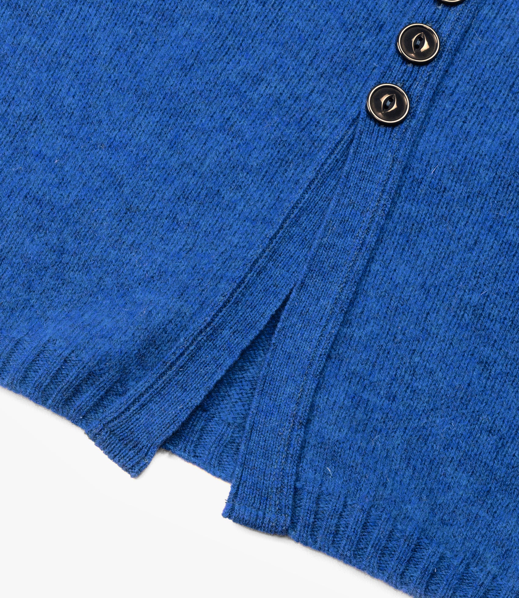 Fisherman Cardigan – Ocean Blue Shetland Wool
