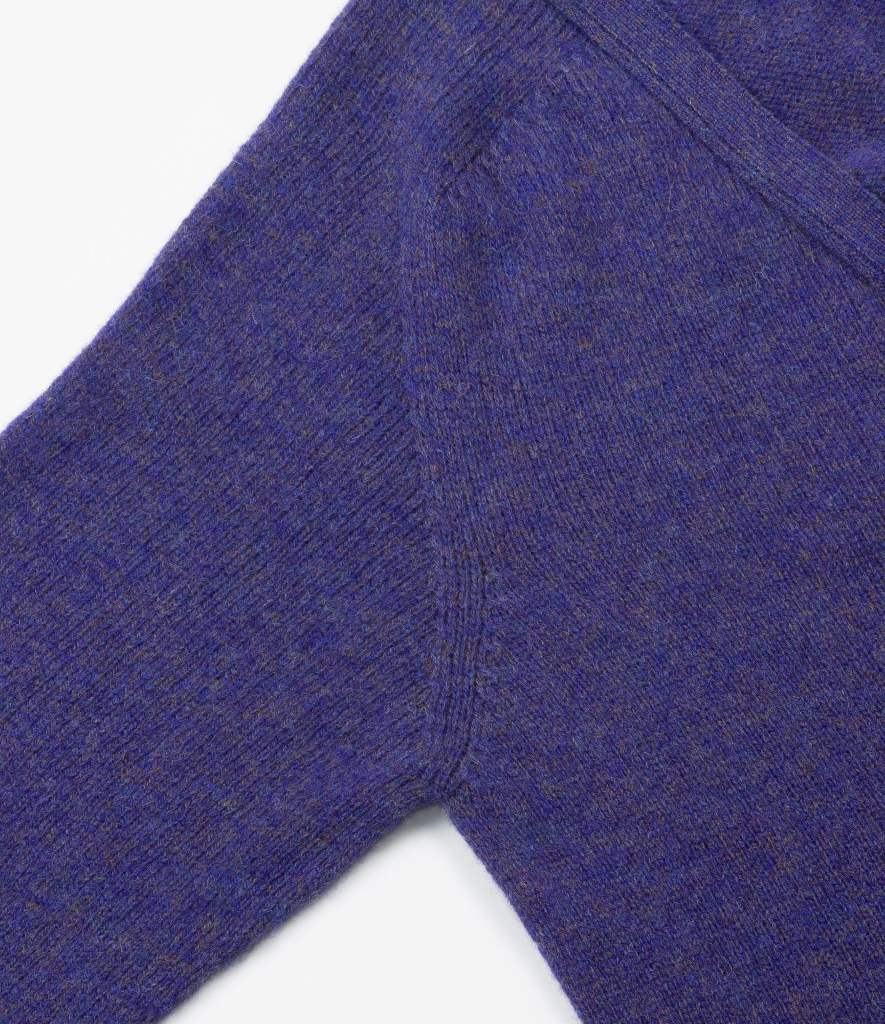 Fisherman Cardigan – Royal Violet Shetland Wool