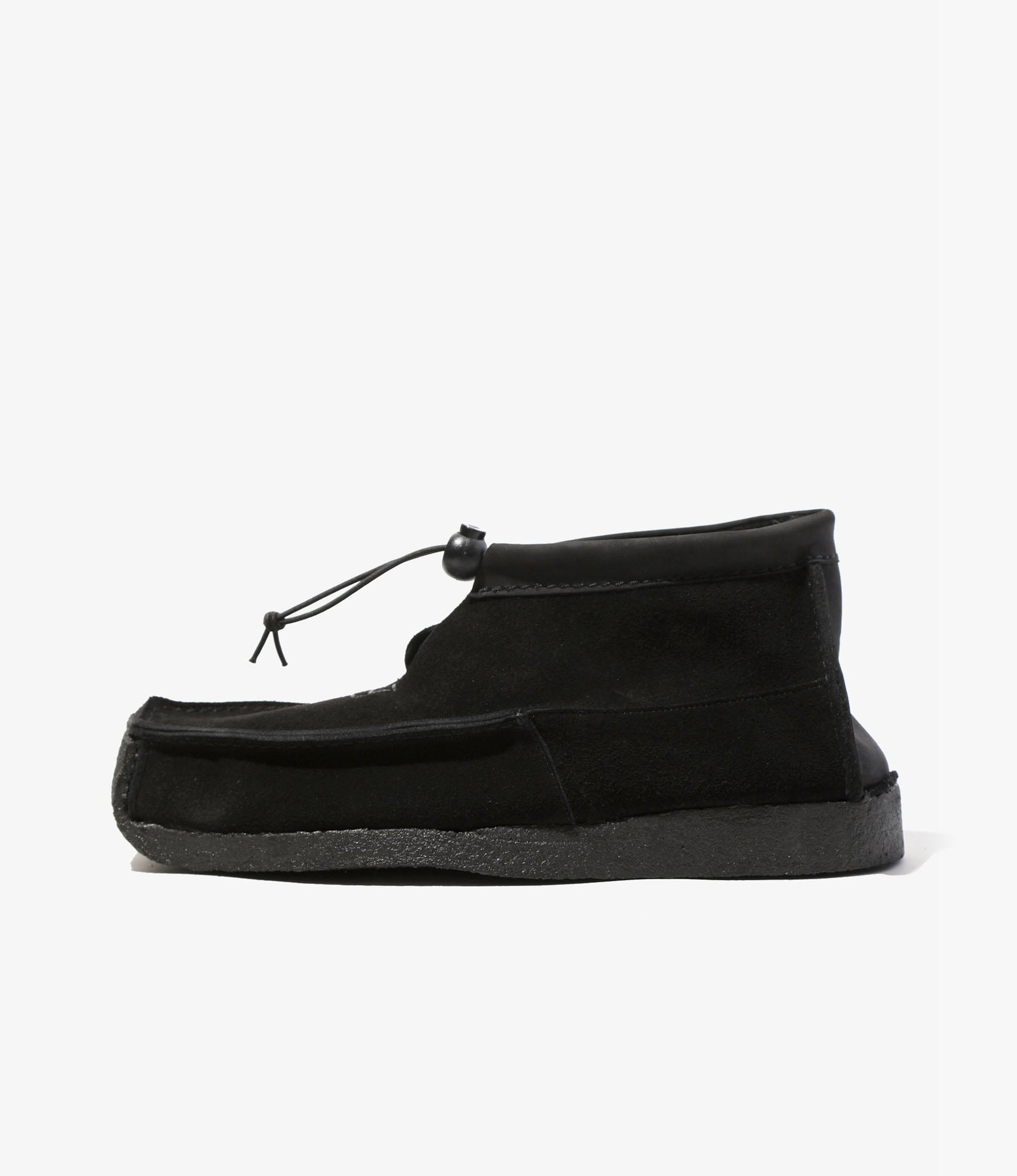 QR High Moccasin – Black Suede