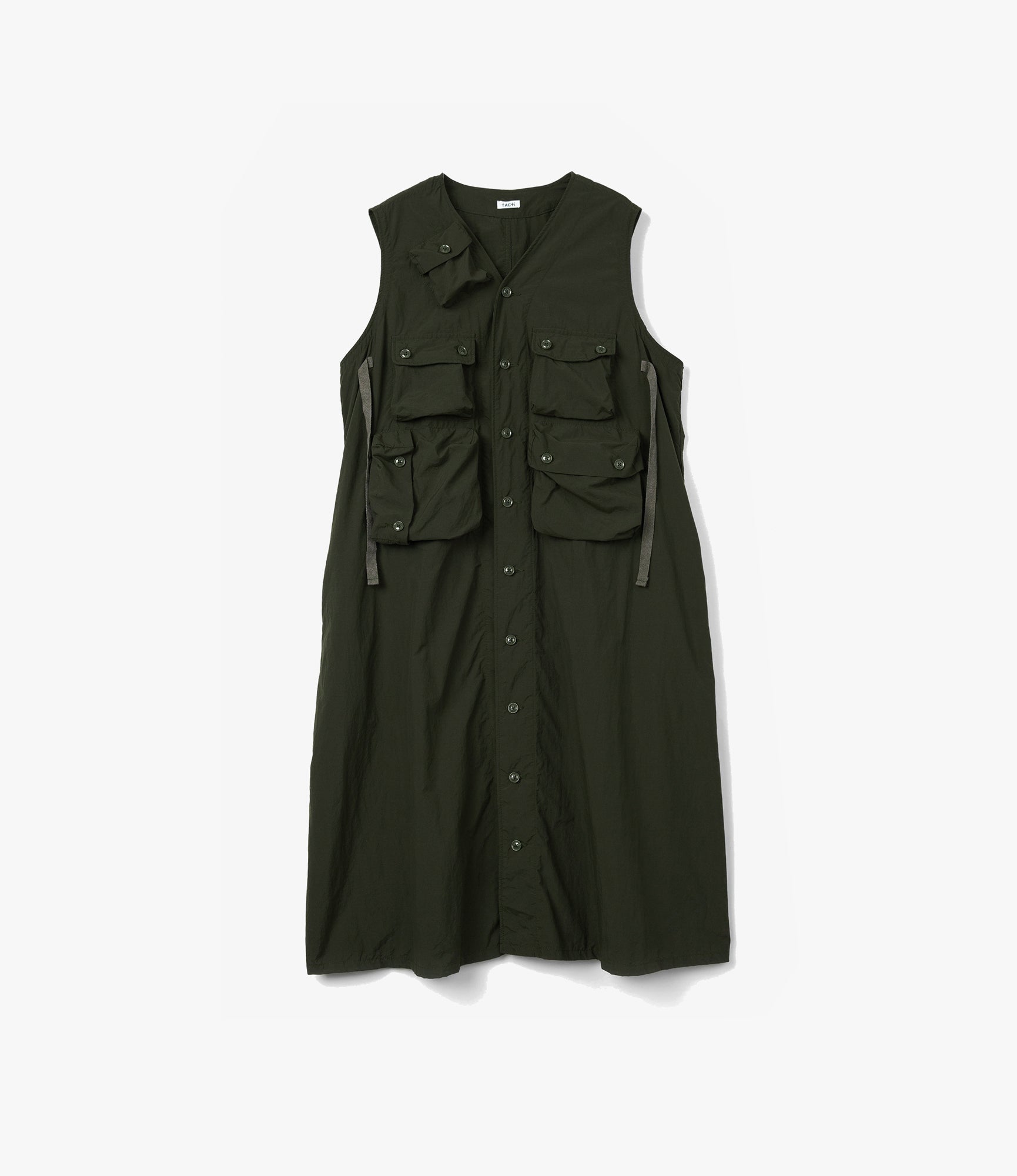 C-1 Dress – Dark Olive Recycled Polyester