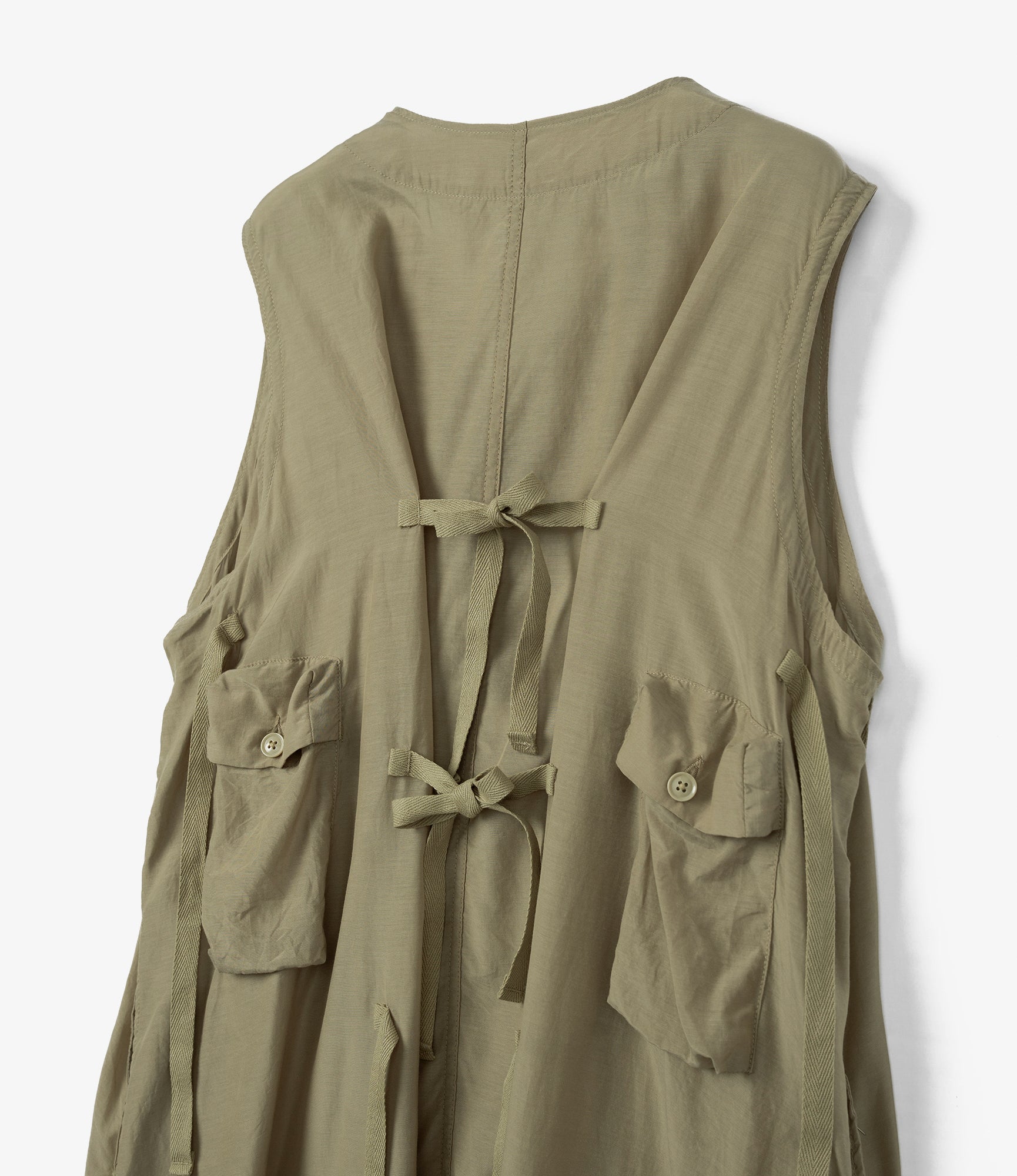 C-1 Dress – Khaki Sheer Cupro