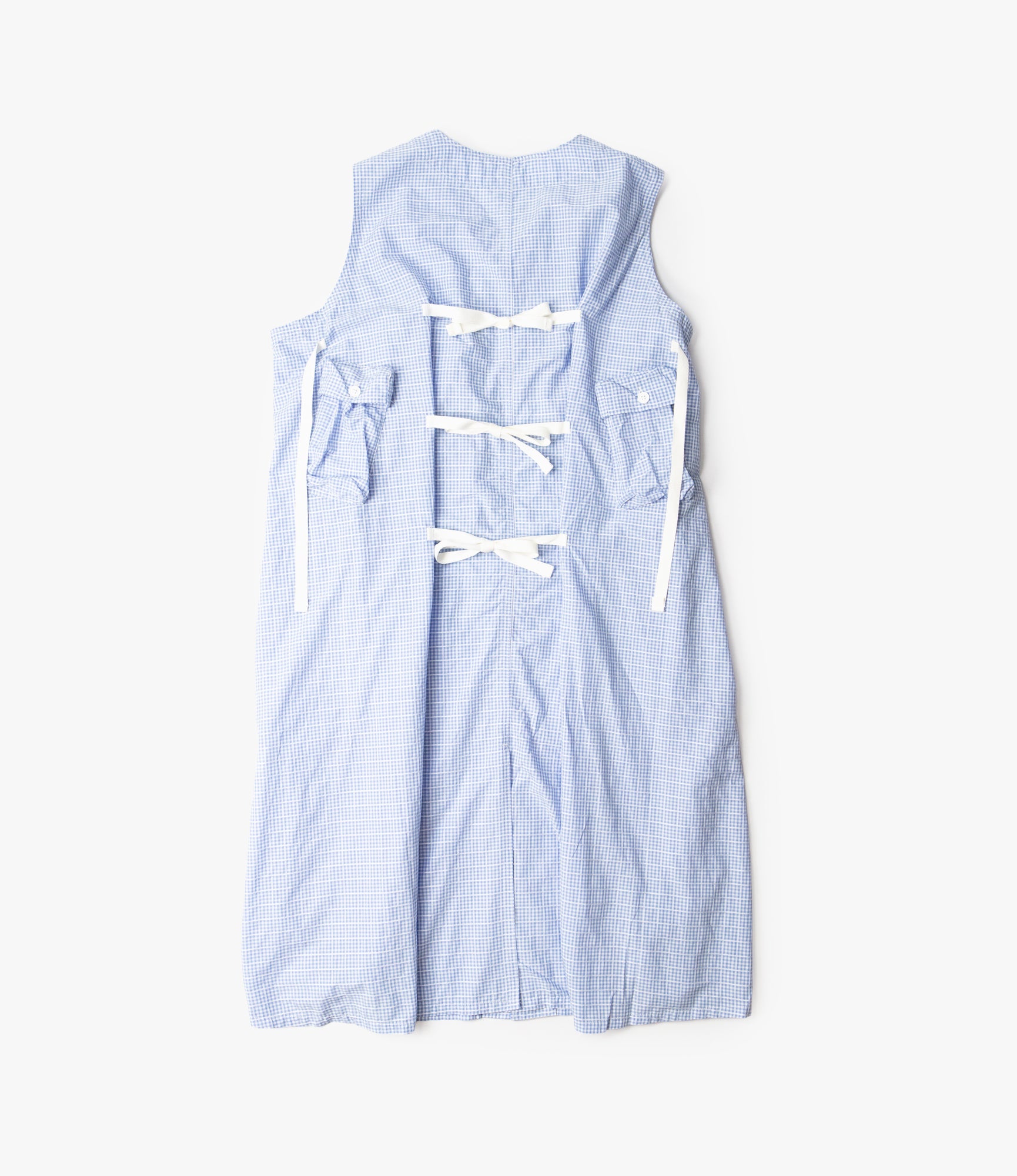 C-1 Dress – Light Blue Windowpane Gingham