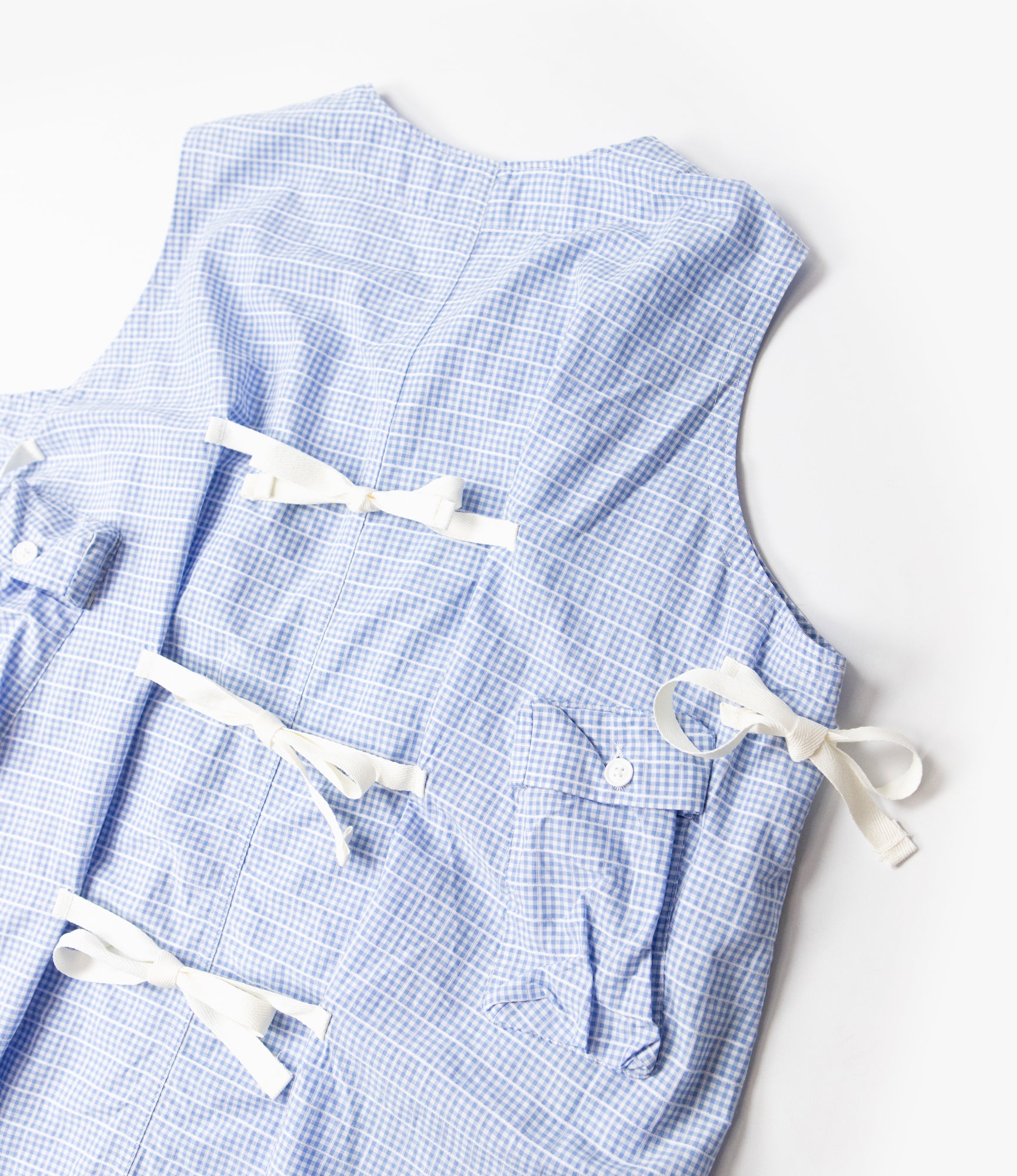 C-1 Dress – Light Blue Windowpane Gingham