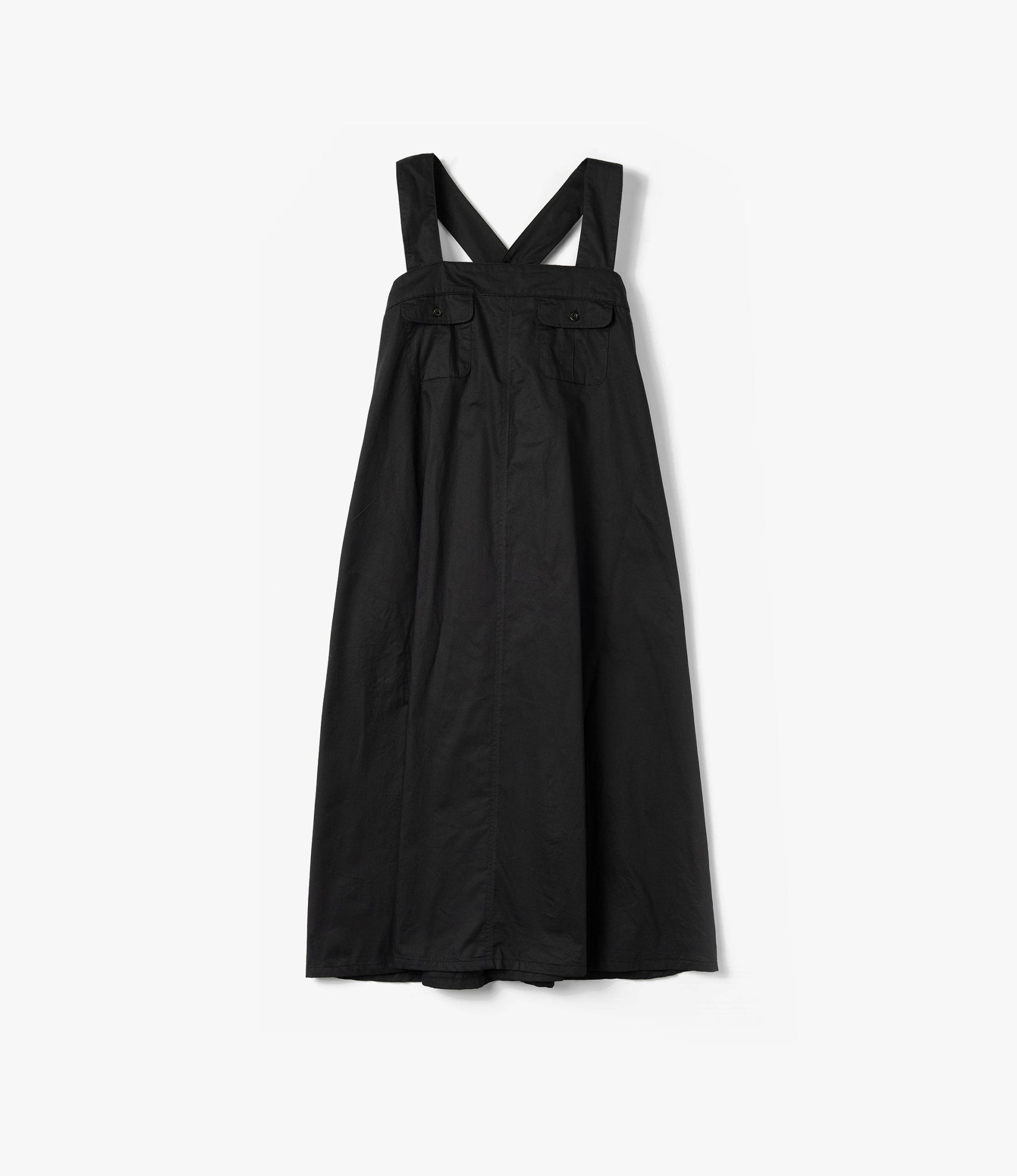 Cinch Dress – Black Nano Fineline Twill