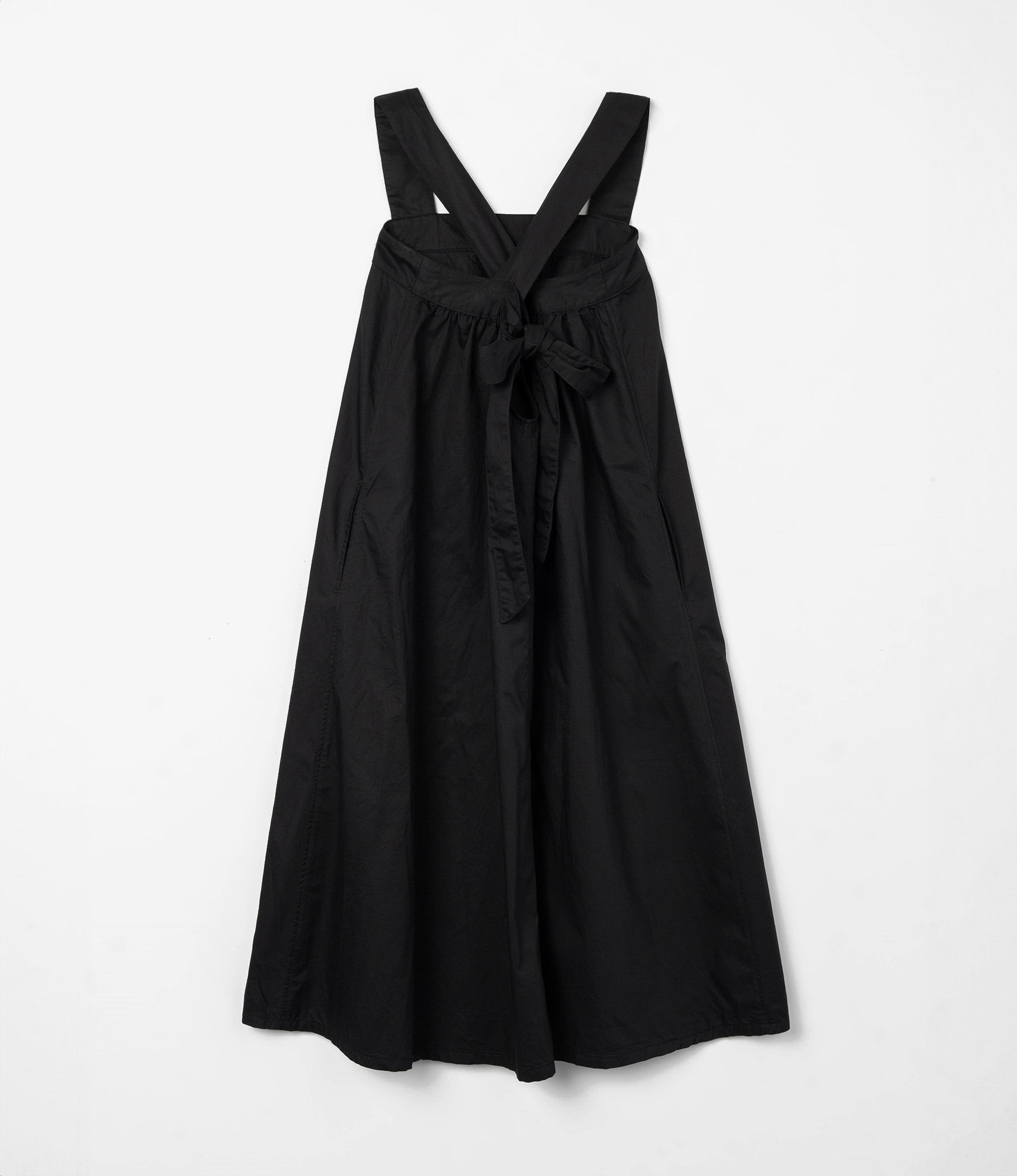 Cinch Dress – Black Nano Fineline Twill