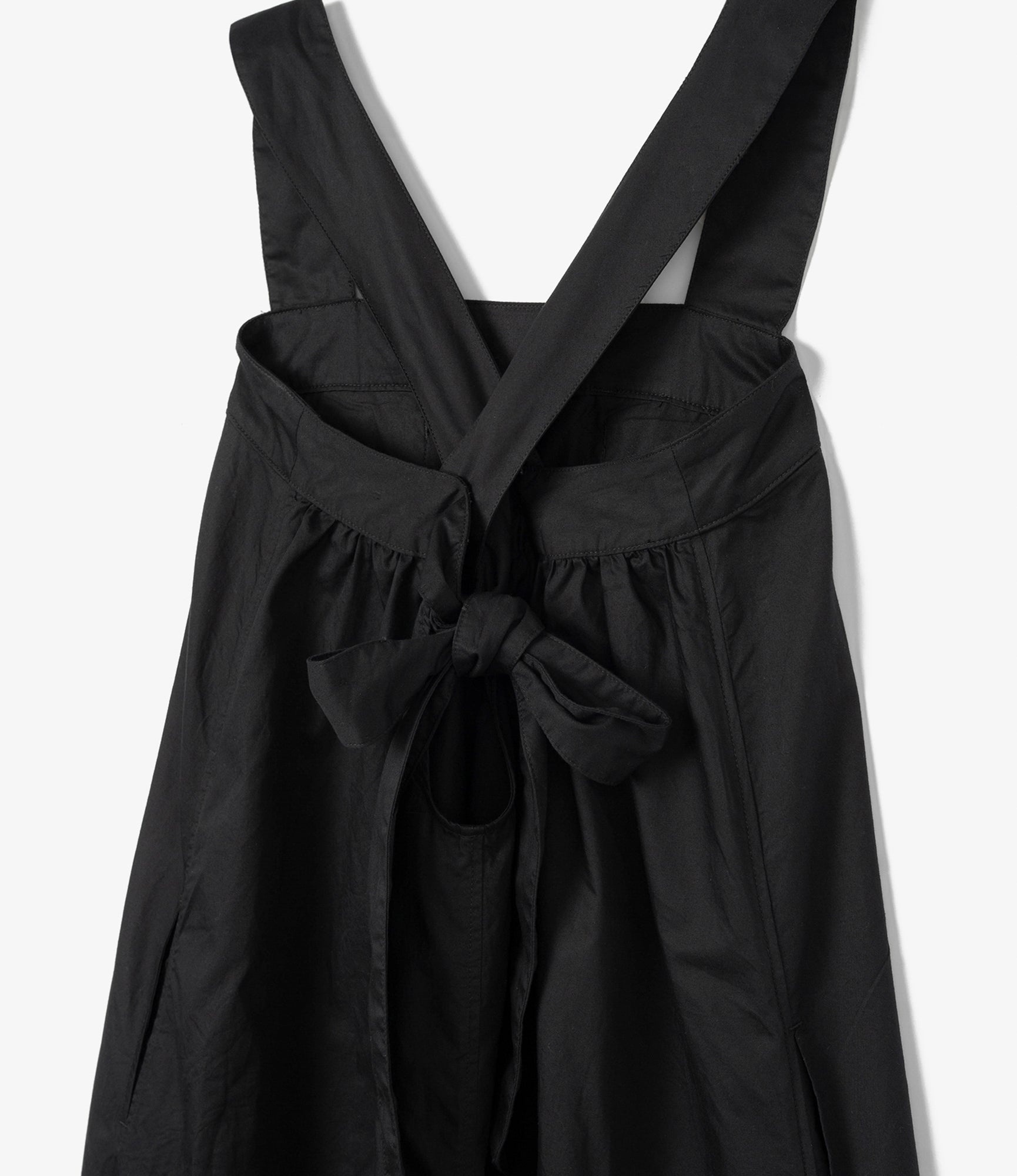 Cinch Dress – Black Nano Fineline Twill