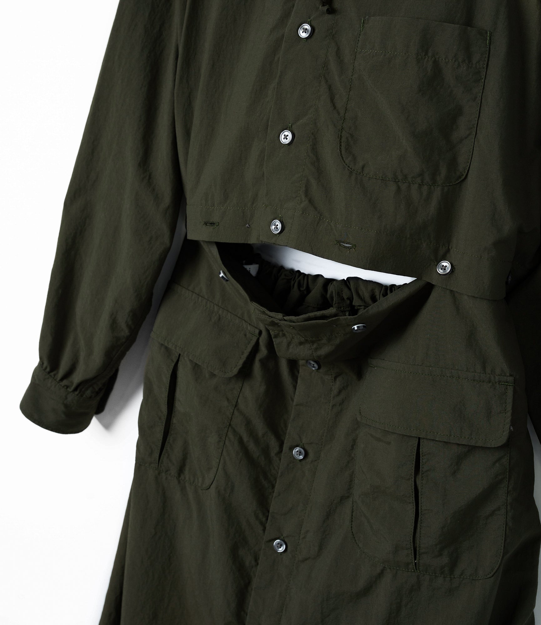 Shifting Dress – Dark Olive Recycled Polyester