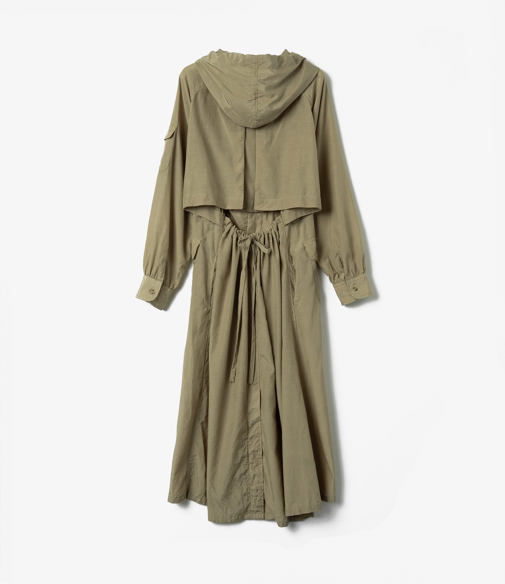 Shifting Dress – Khaki Sheer Cupro