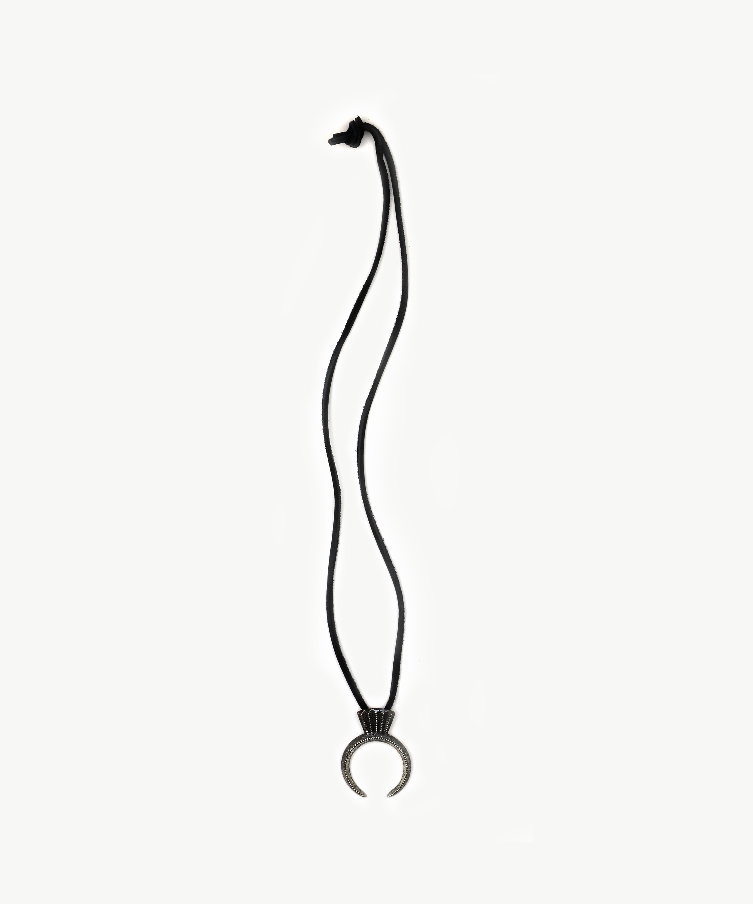 Black Leather Talisman Necklace Single – NEPENTHES – Nepenthes London